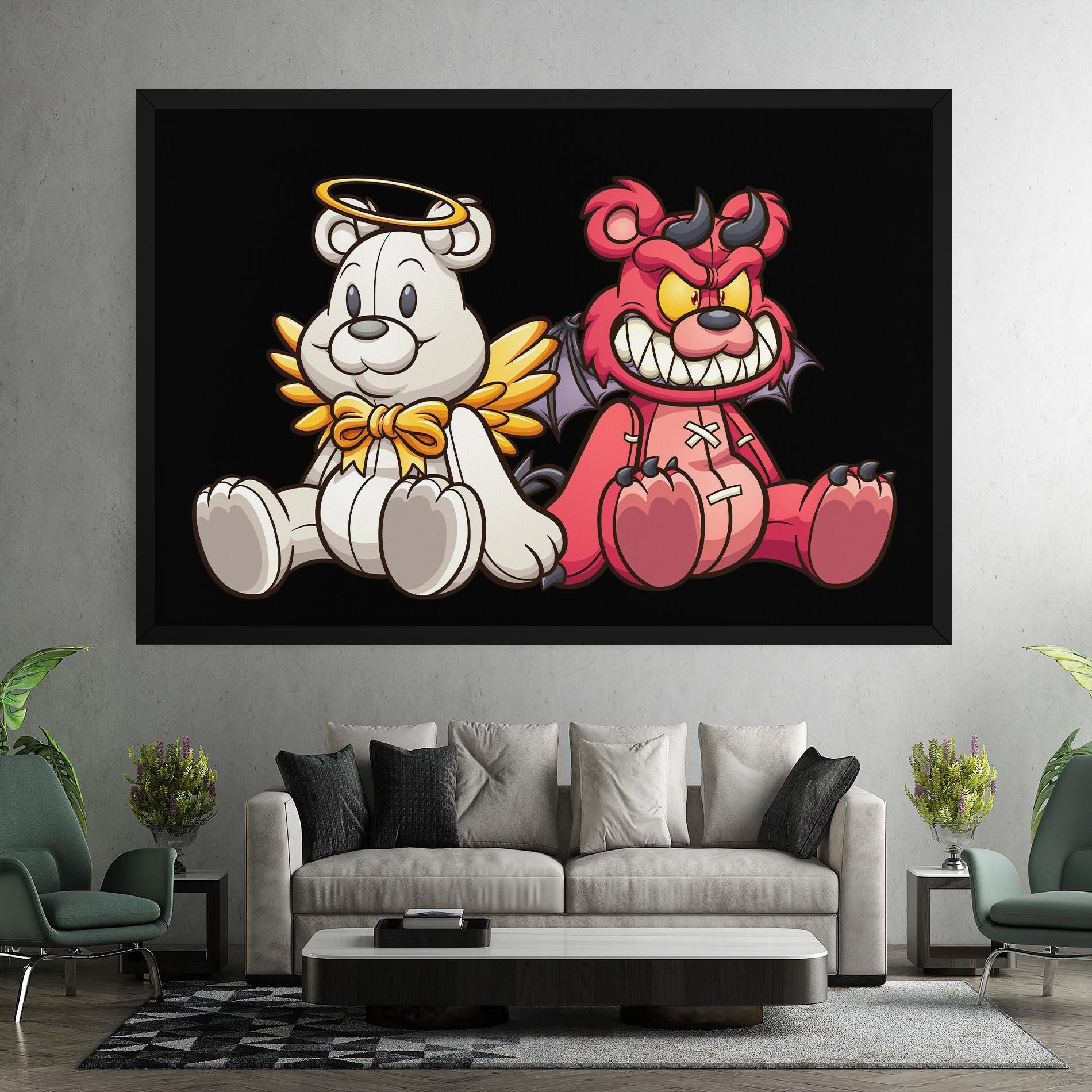 Leinwandbild Angel Bear mockup 7
