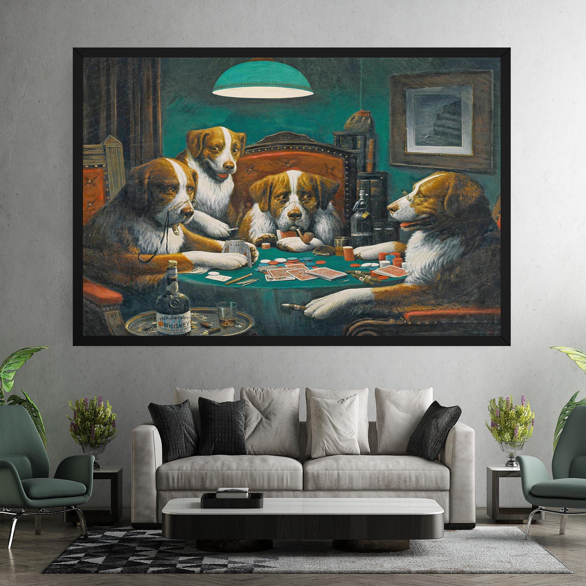 Leinwandbild Poker Game mockup 7