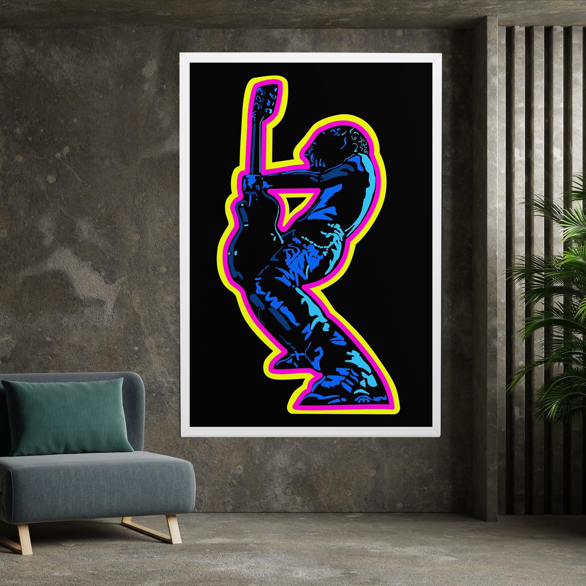 Leinwandbild Guitarist Art mockup 7