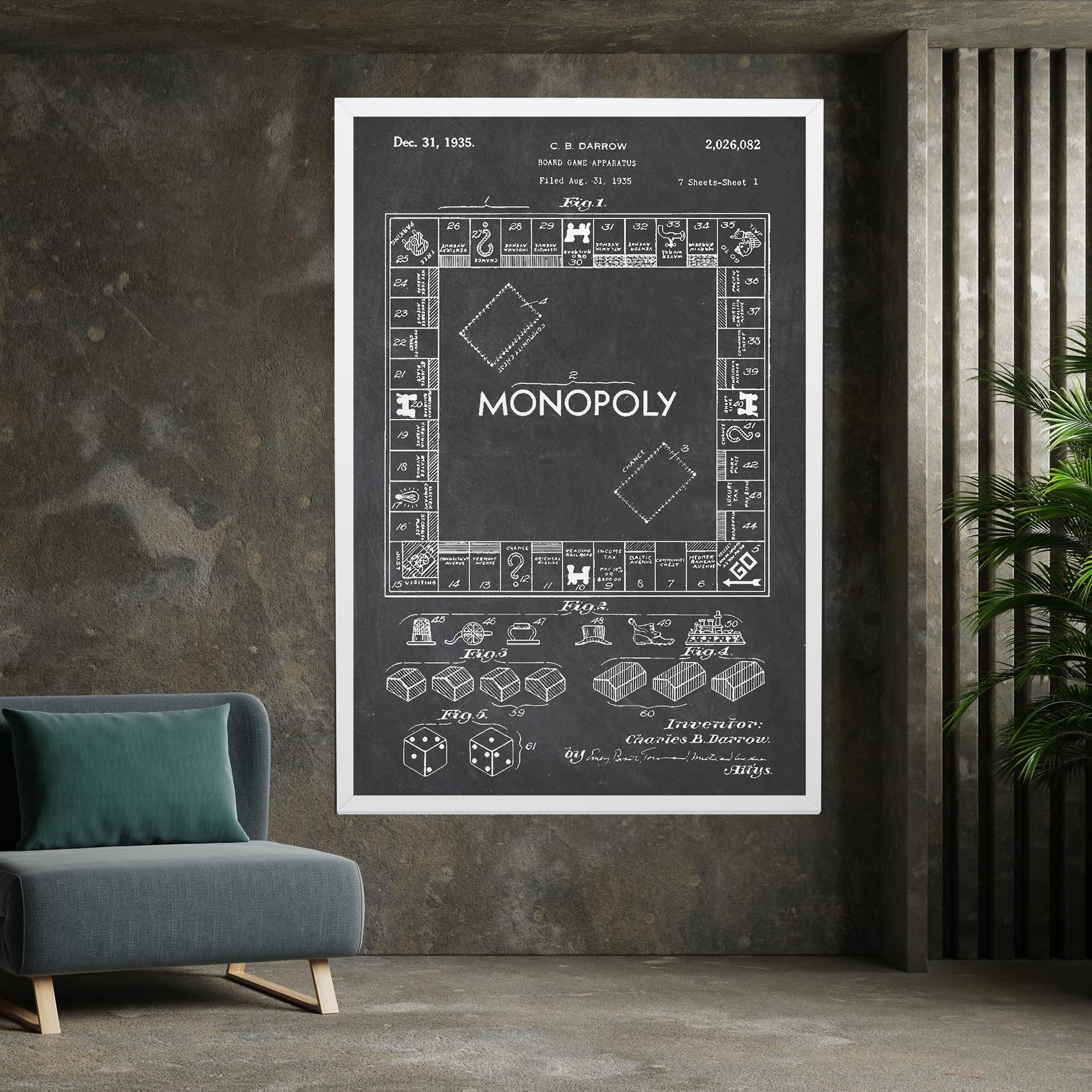 Leinwandbild Monopoly Board mockup 7