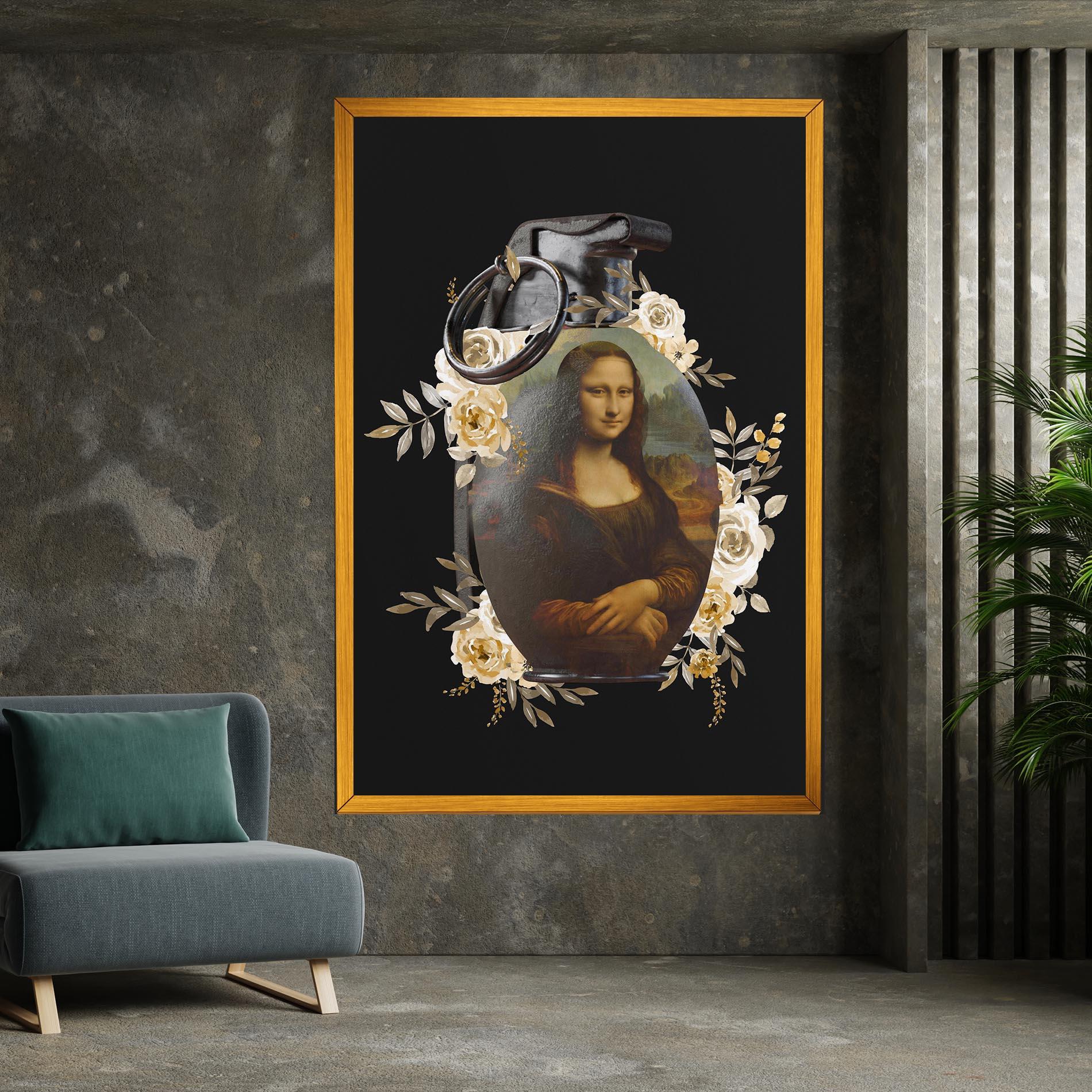 Leinwandbild Monalisa Bomb mockup 7