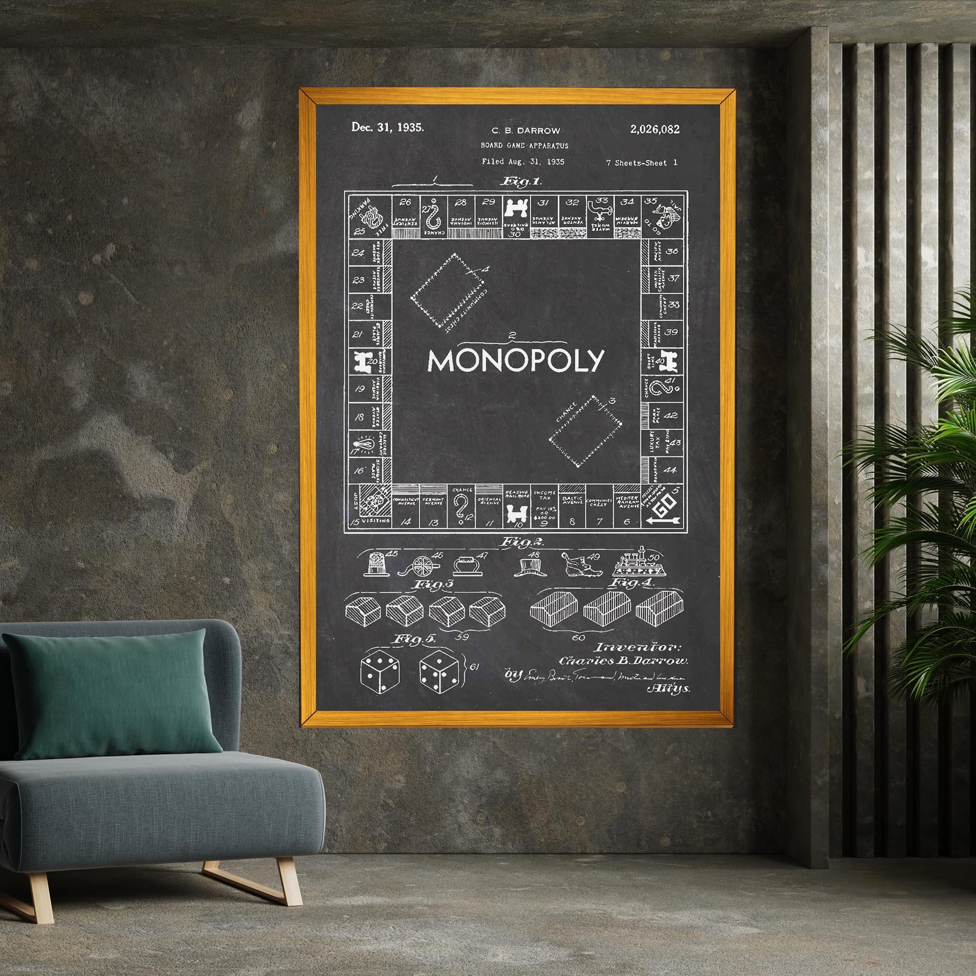 Leinwandbild Monopoly Board mockup 7
