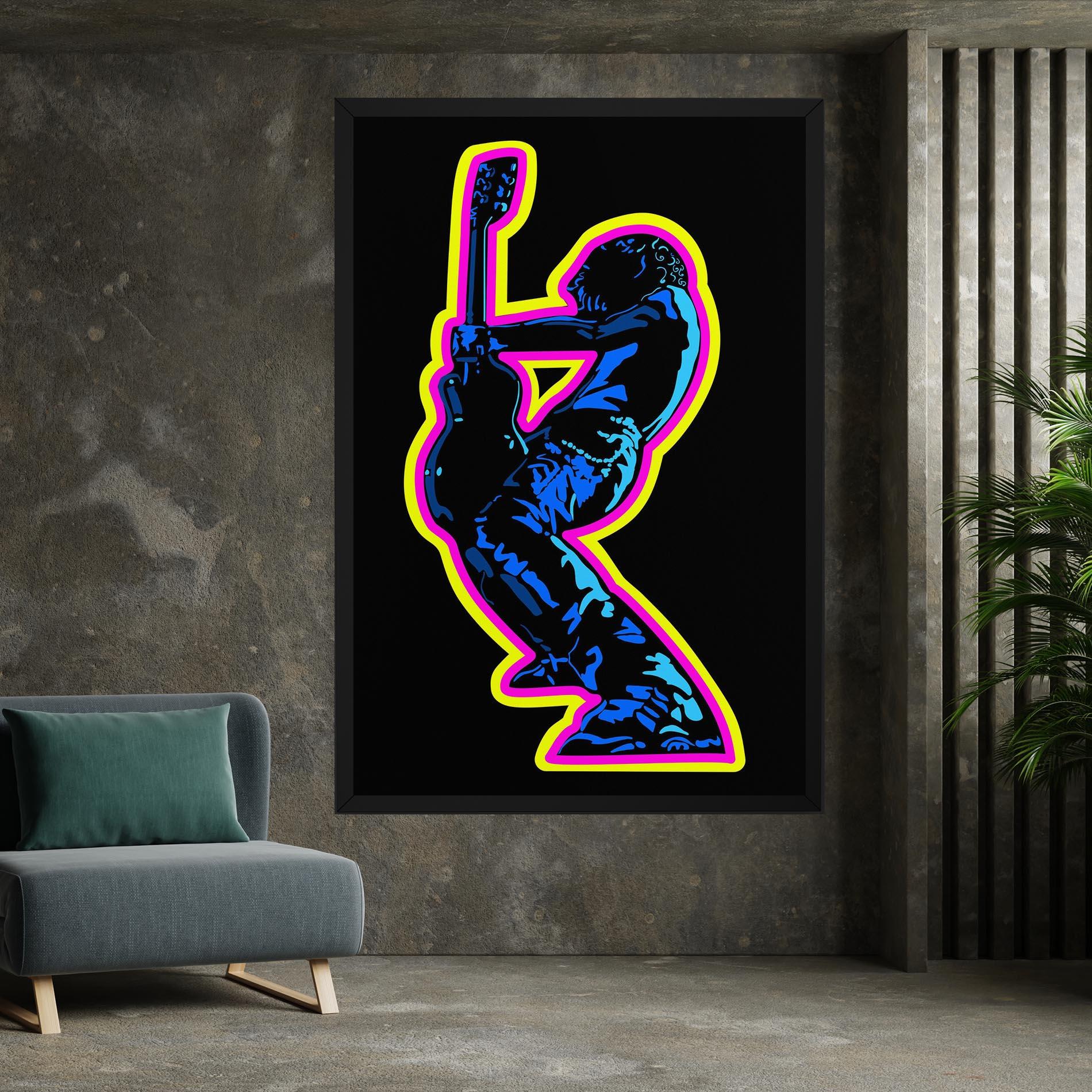 Leinwandbild Guitarist Art mockup 7