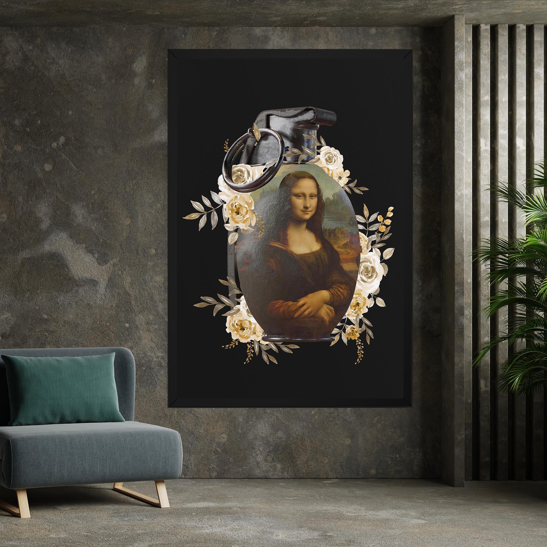 Leinwandbild Monalisa Bomb mockup 7