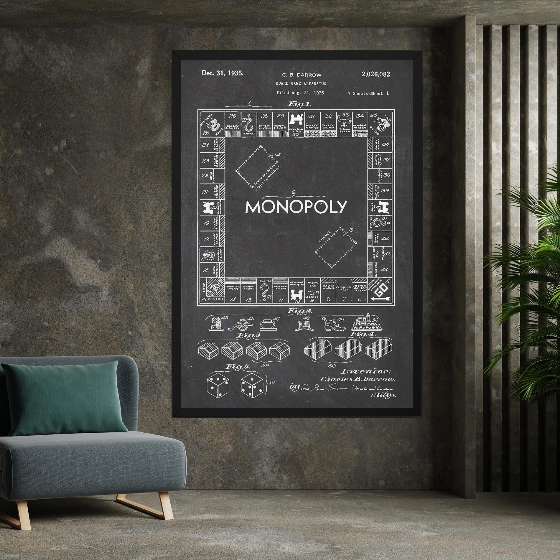 Leinwandbild Monopoly Board mockup 7