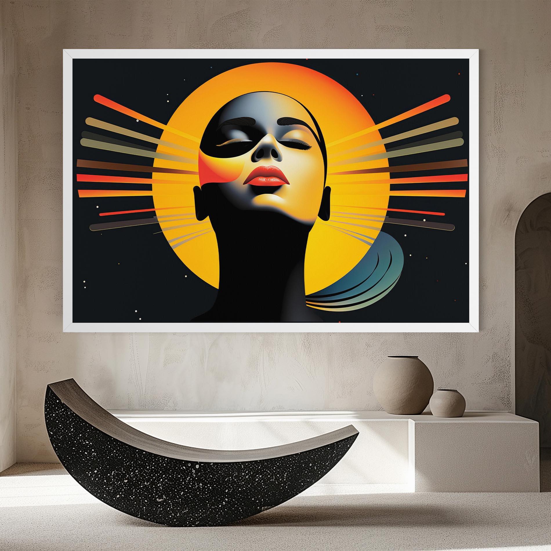 Leinwandbild Synthetic Dreamy Profile mockup 8