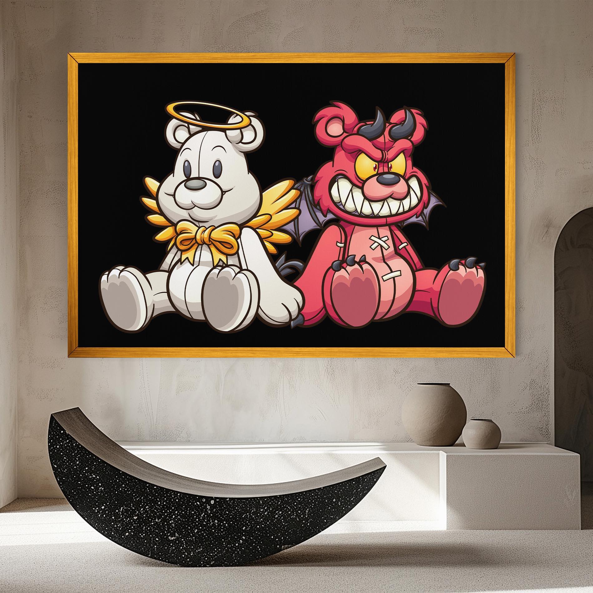 Leinwandbild Angel Bear mockup 8