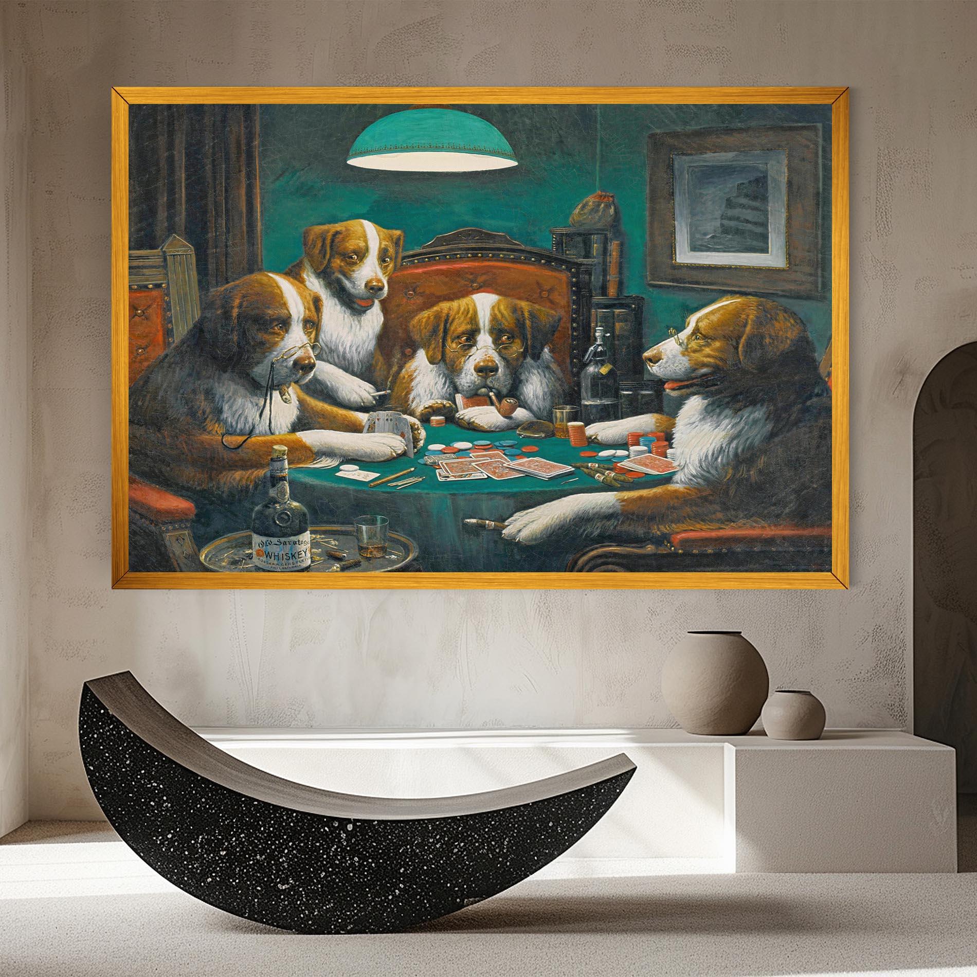 Leinwandbild Poker Game mockup 8