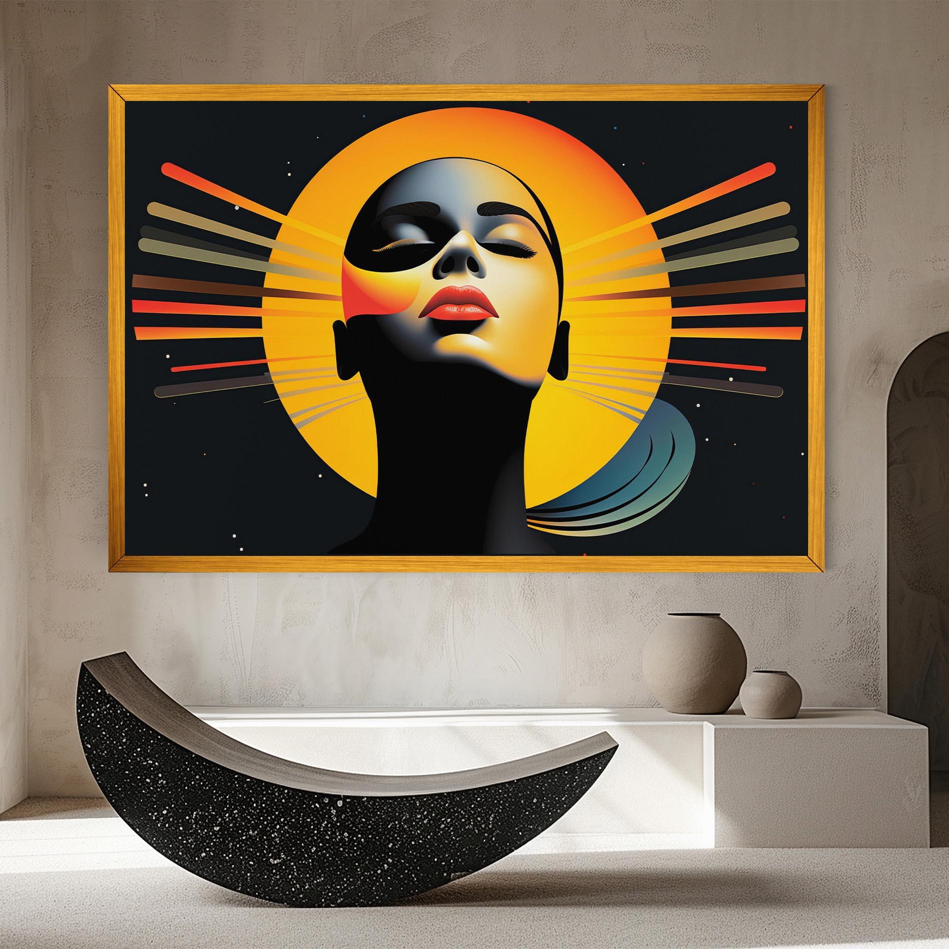 Leinwandbild Synthetic Dreamy Profile mockup 8