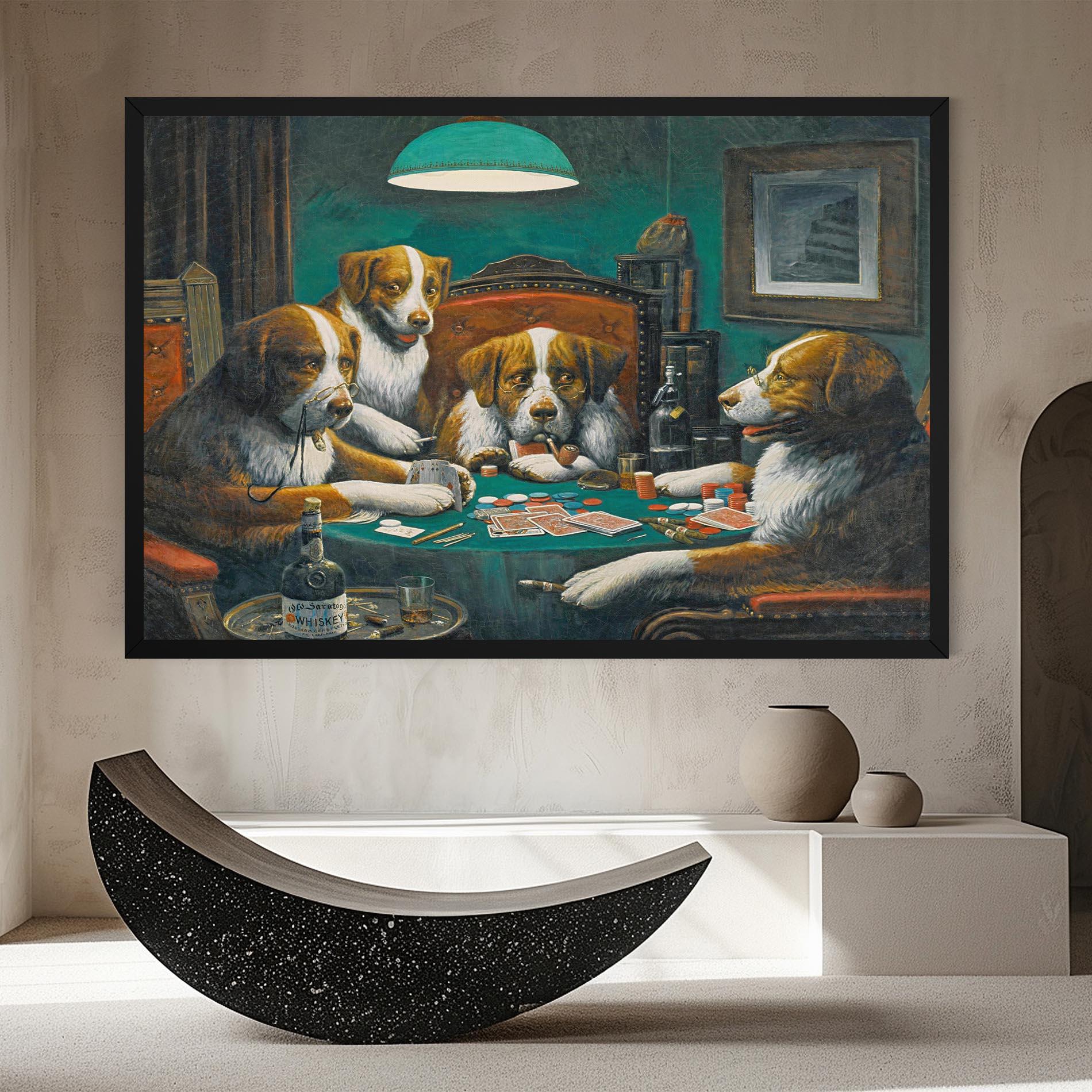 Leinwandbild Poker Game mockup 8