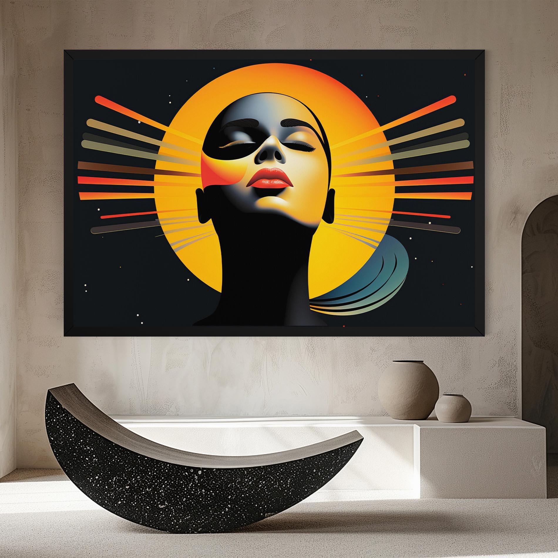 Leinwandbild Synthetic Dreamy Profile mockup 8