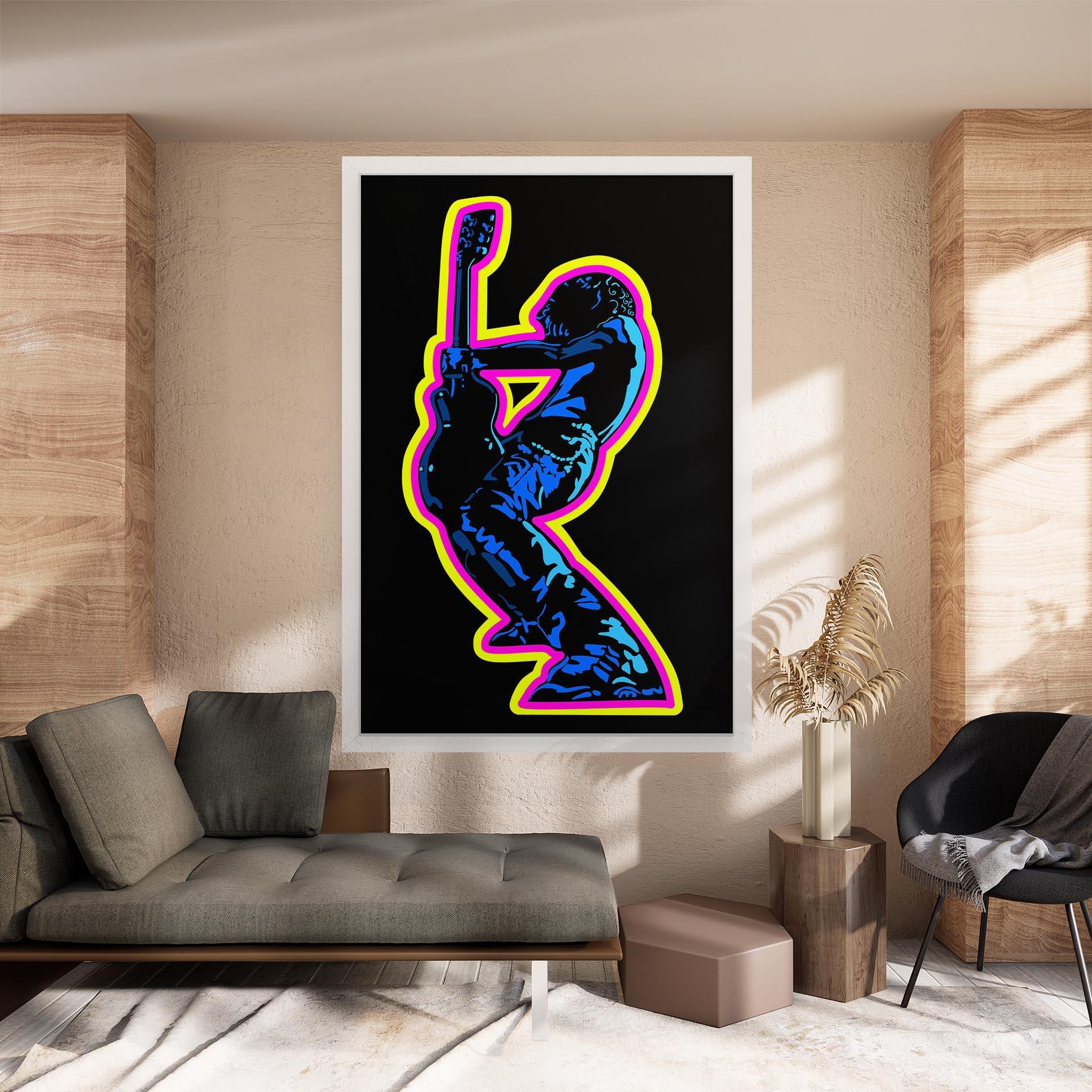 Leinwandbild Guitarist Art mockup 8