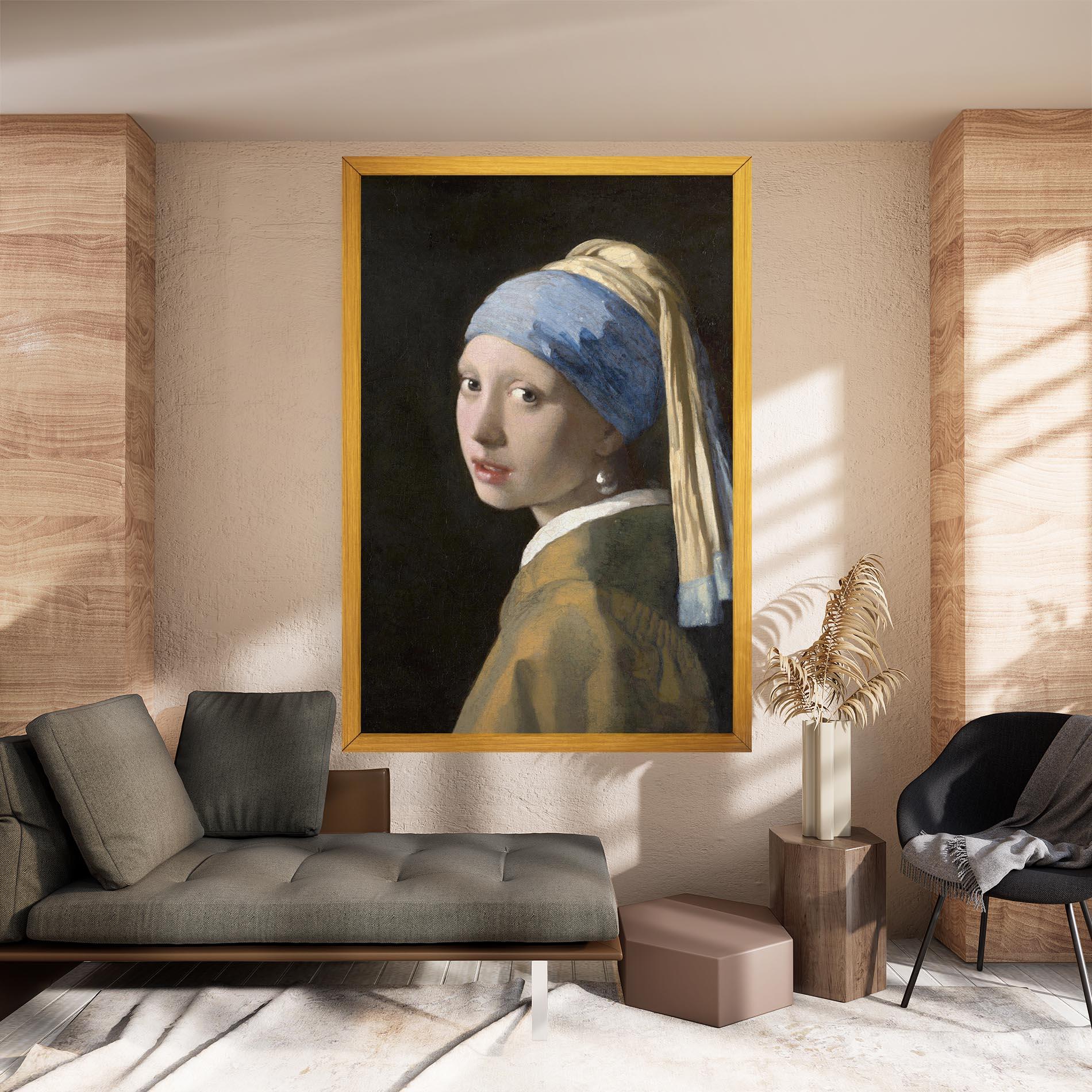 Leinwandbild Girl With A Pearl mockup 8