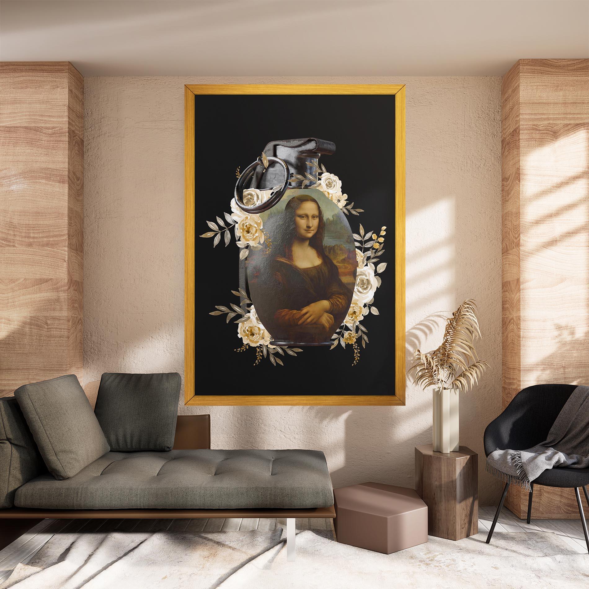 Leinwandbild Monalisa Bomb mockup 8