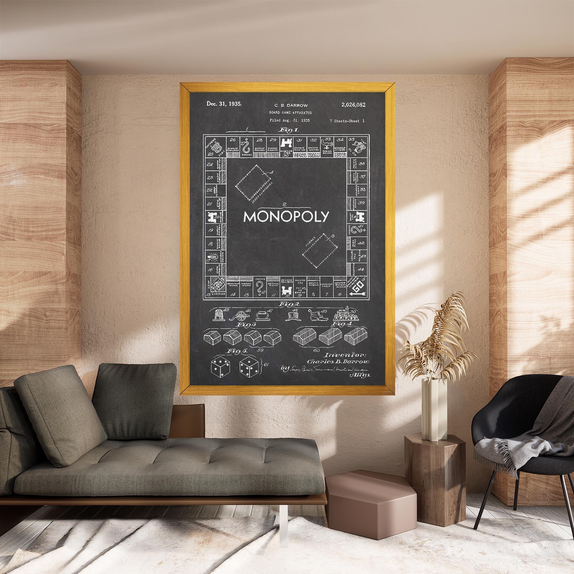 Leinwandbild Monopoly Board mockup 8