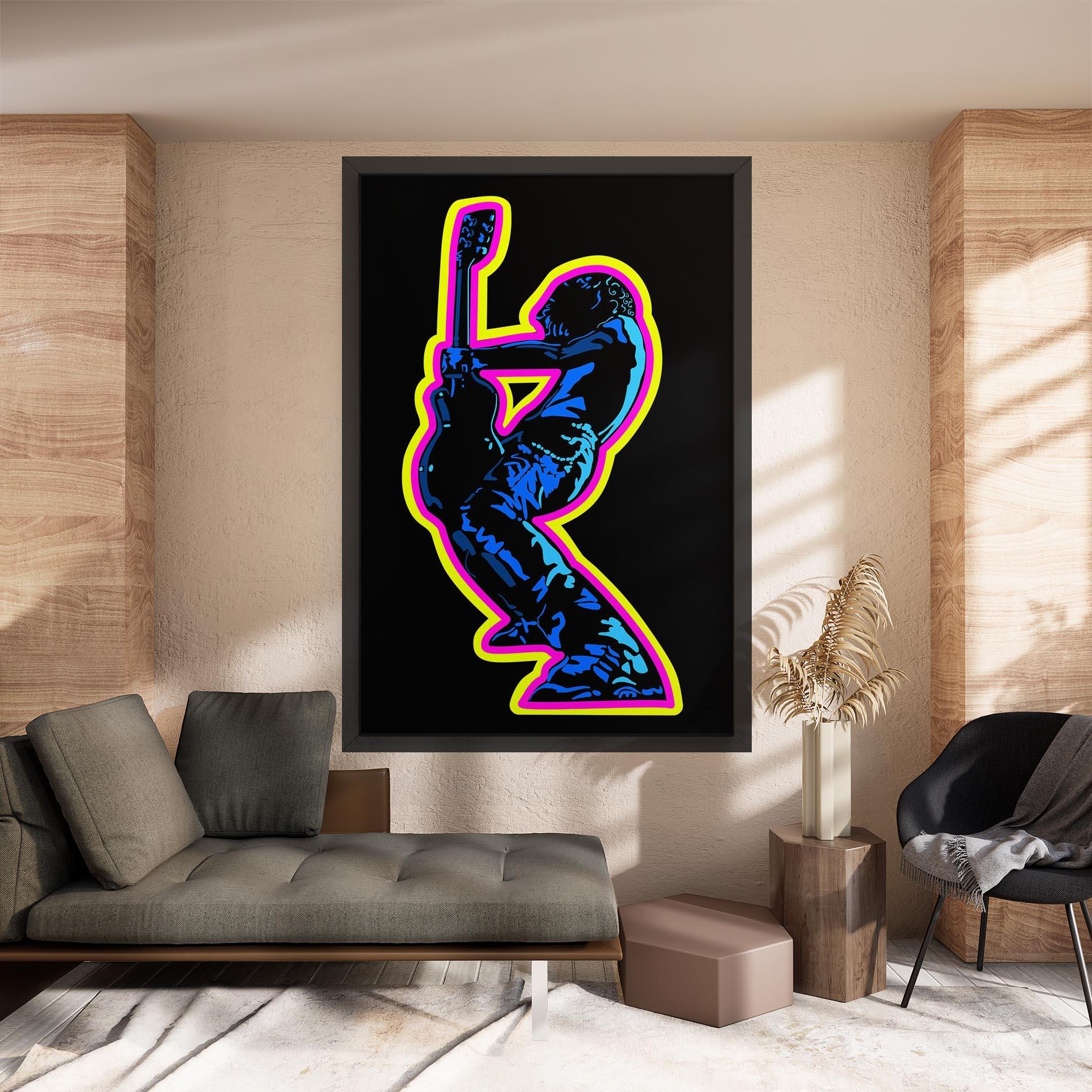 Leinwandbild Guitarist Art mockup 8