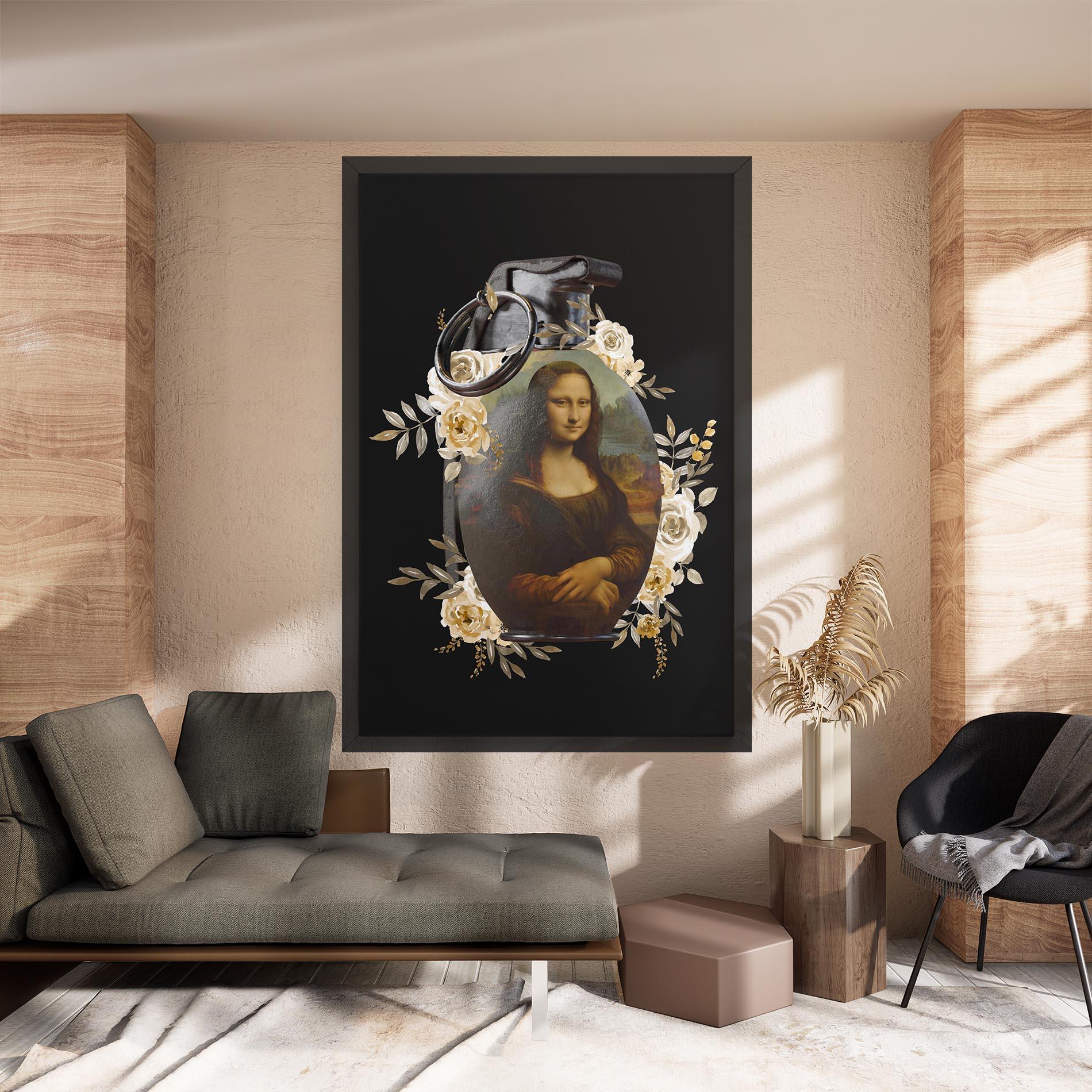 Leinwandbild Monalisa Bomb mockup 8