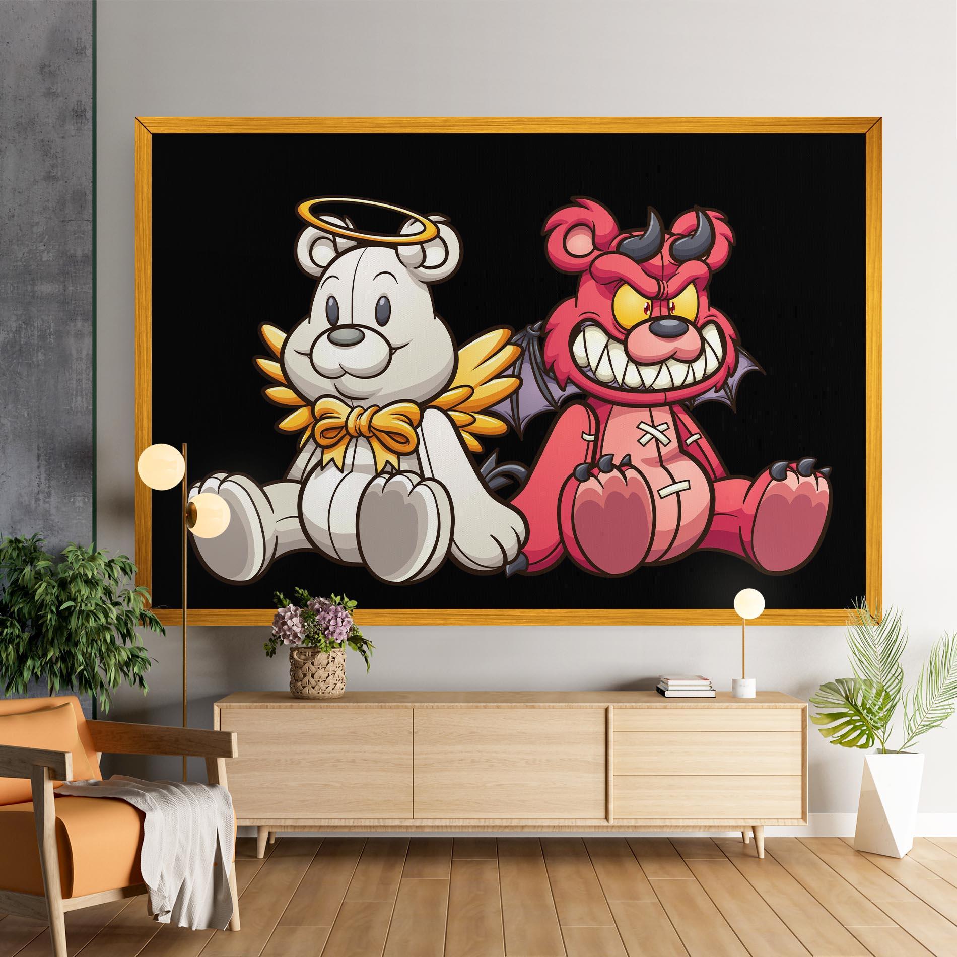 Leinwandbild Angel Bear mockup 9