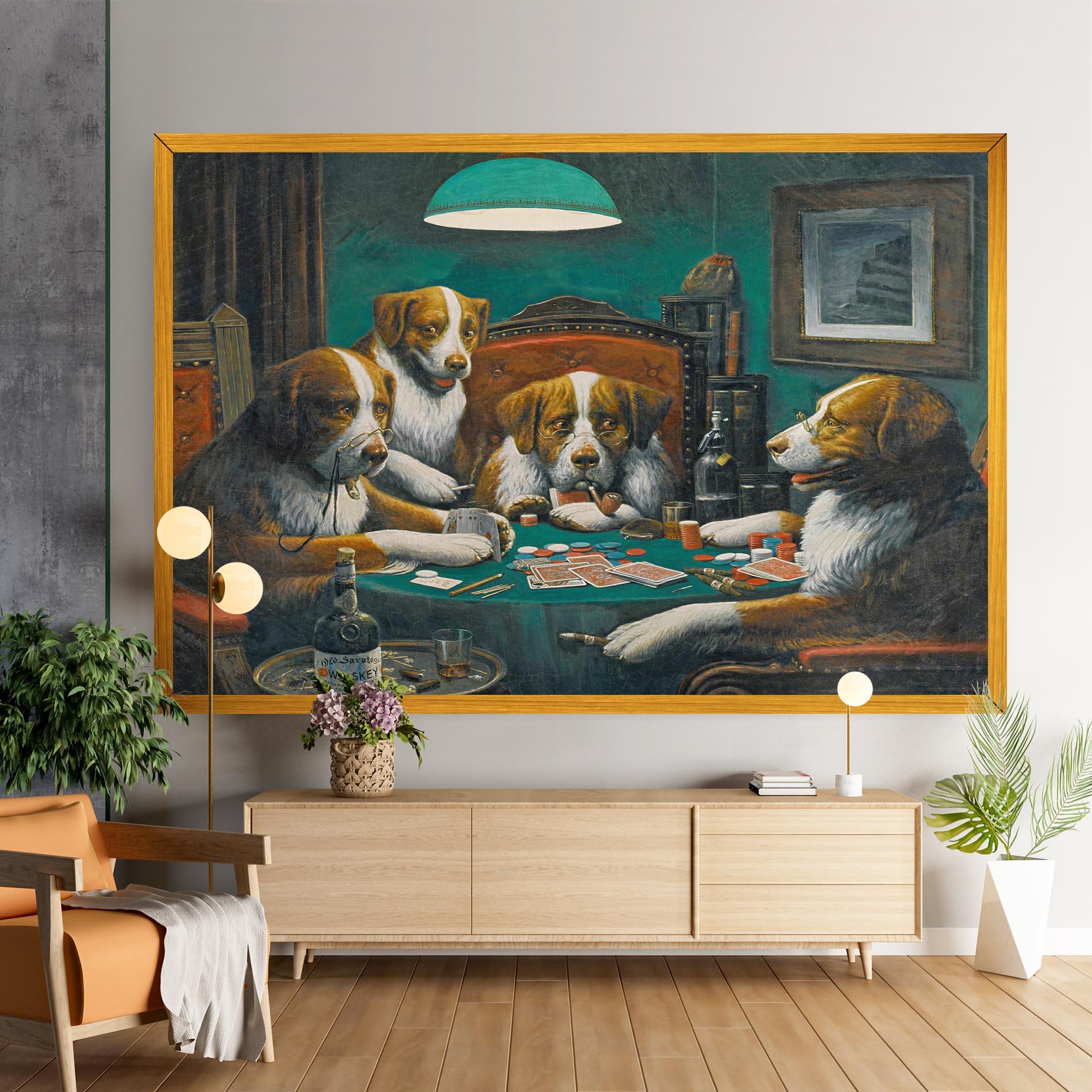 Leinwandbild Poker Game mockup 9