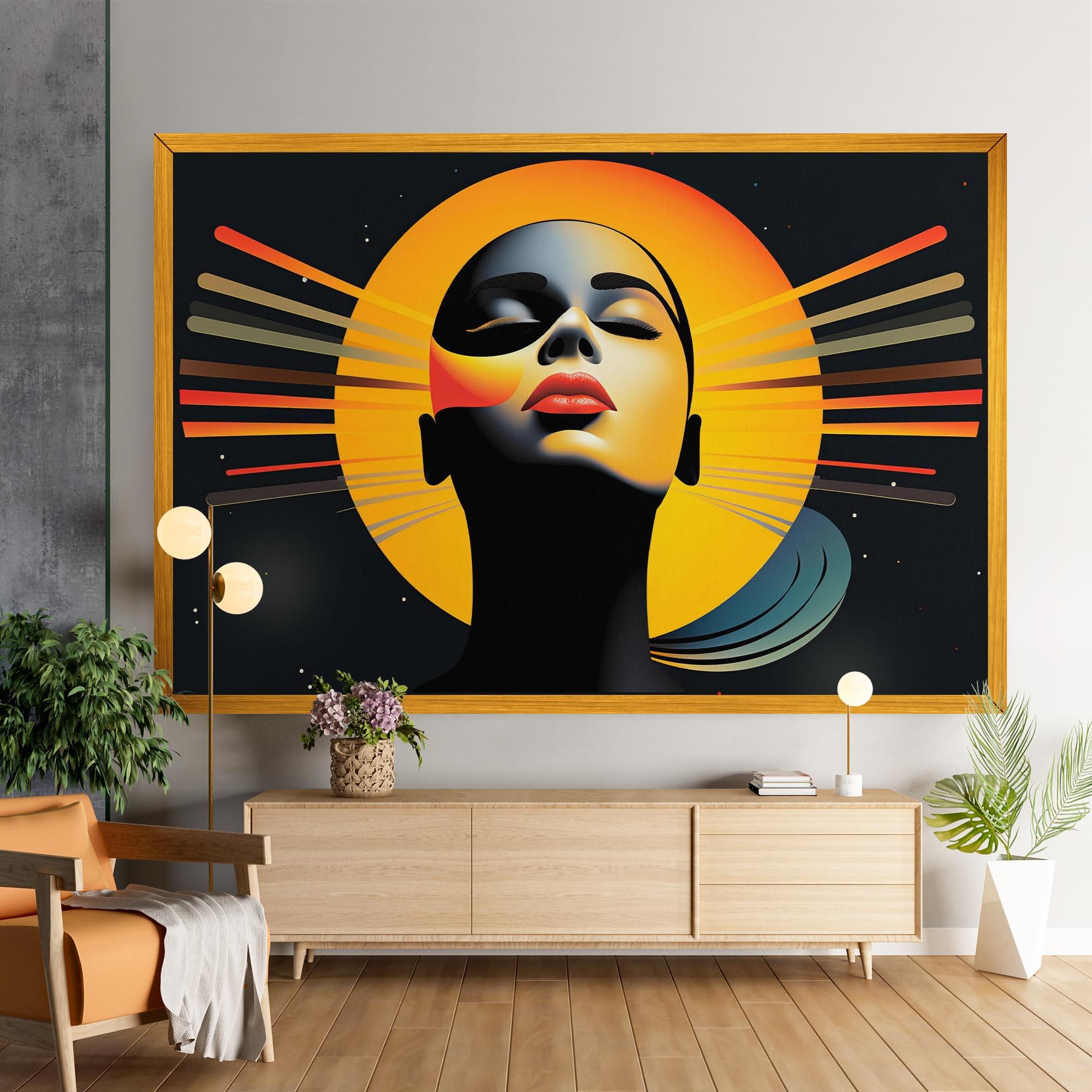 Leinwandbild Synthetic Dreamy Profile mockup 9