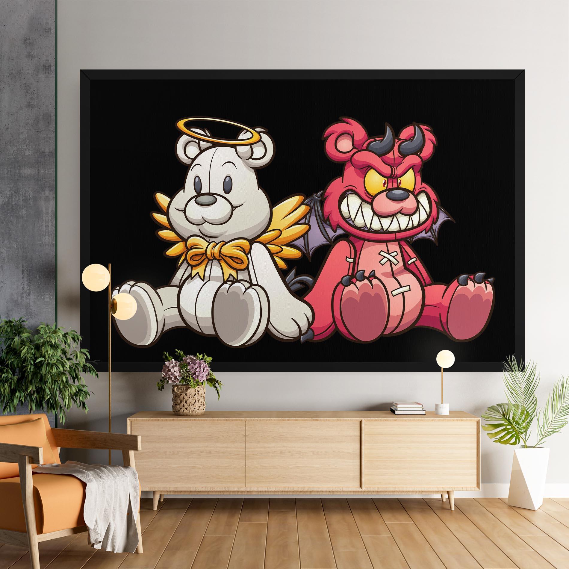 Leinwandbild Angel Bear mockup 9