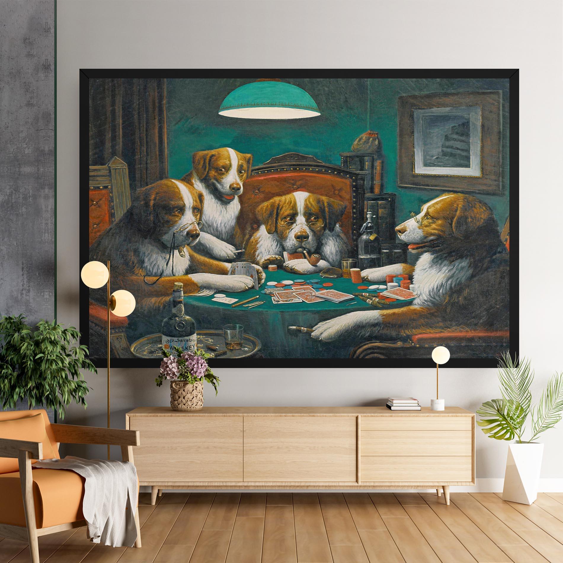 Leinwandbild Poker Game mockup 9