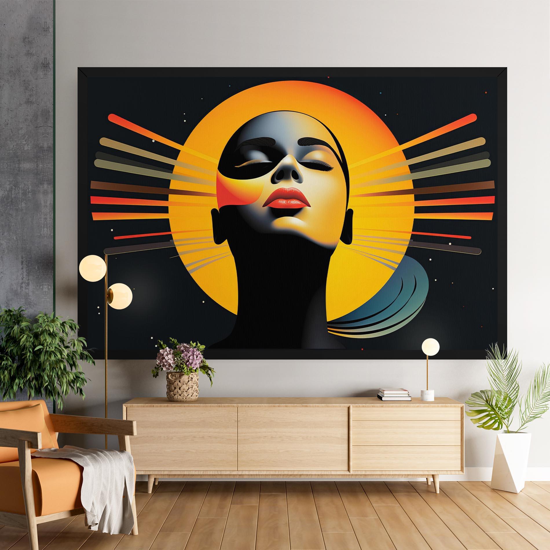 Leinwandbild Synthetic Dreamy Profile mockup 9