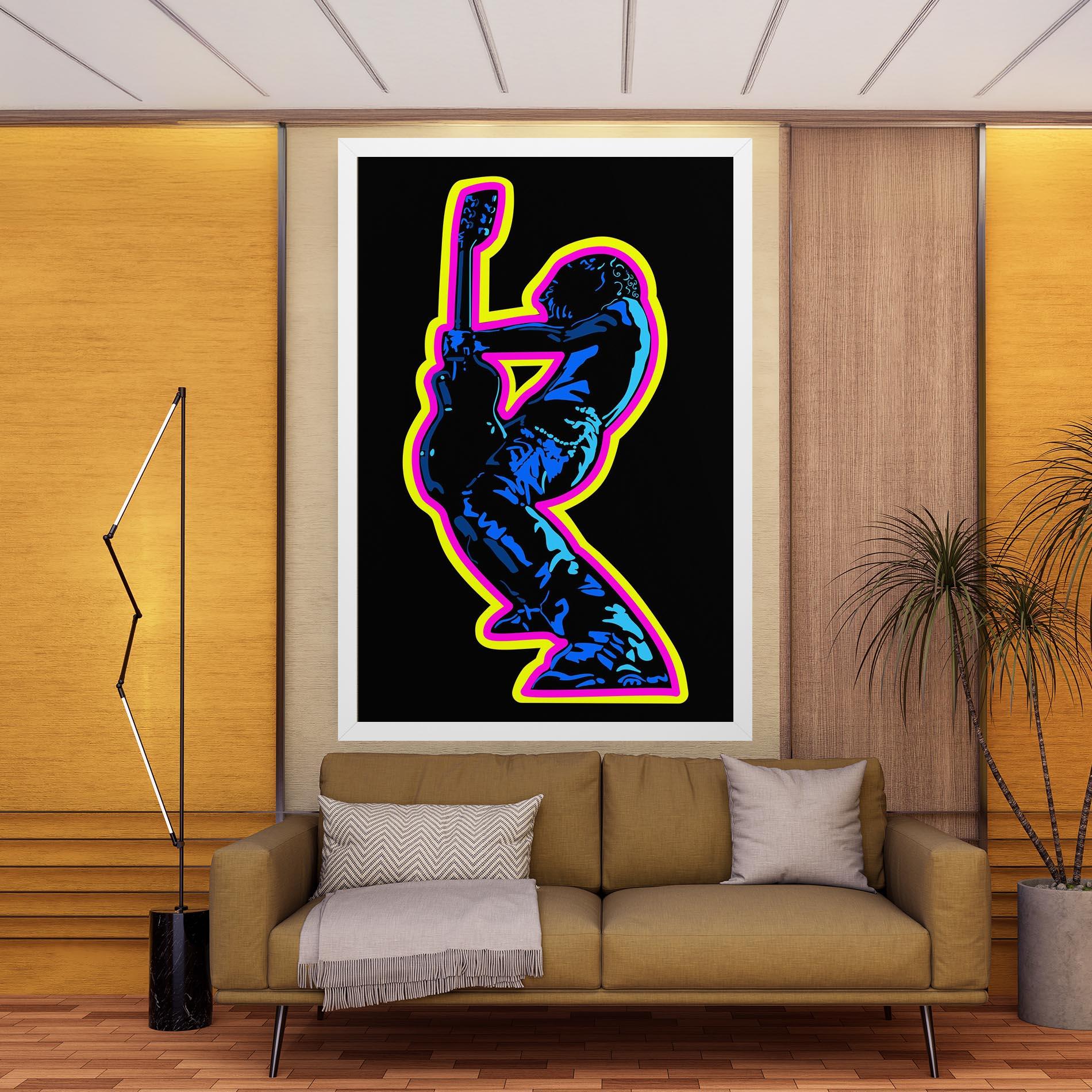 Leinwandbild Guitarist Art mockup 9