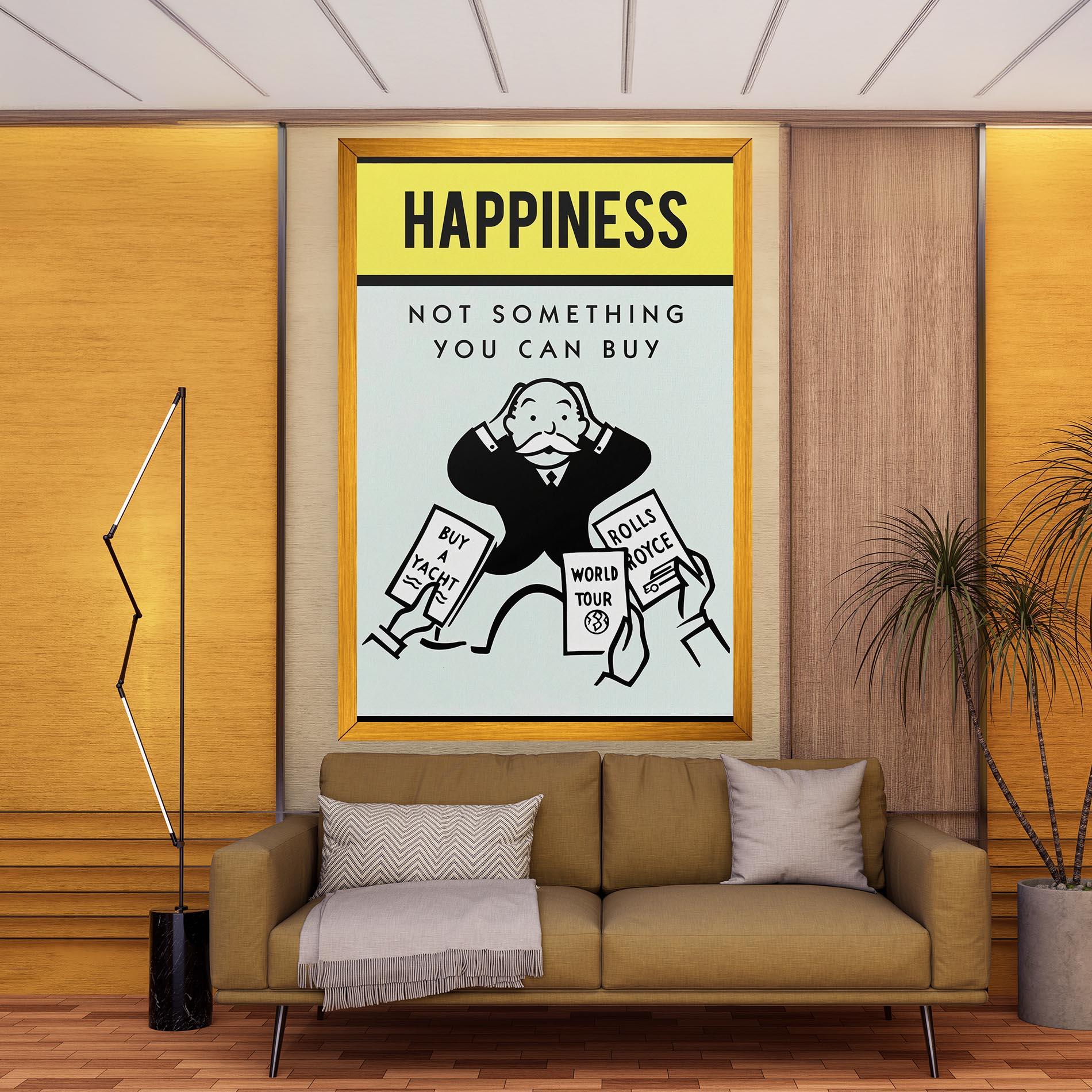Leinwandbild HAPPINES mockup 9
