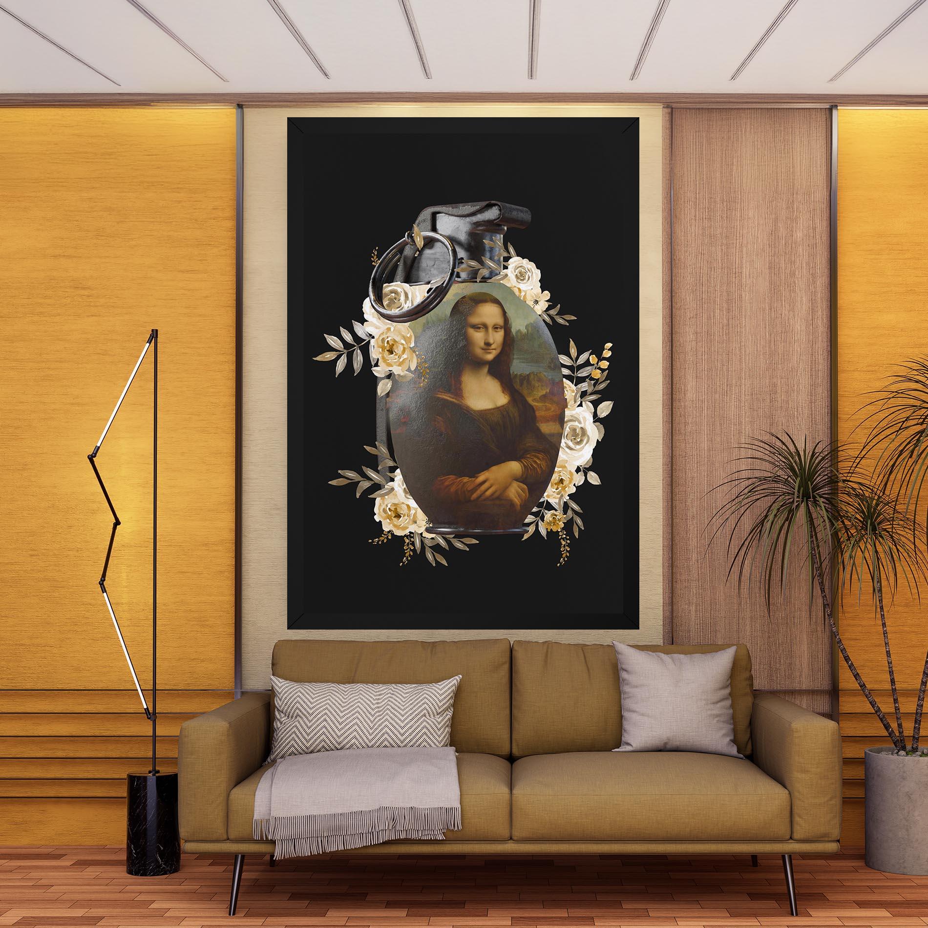 Leinwandbild Monalisa Bomb mockup 9