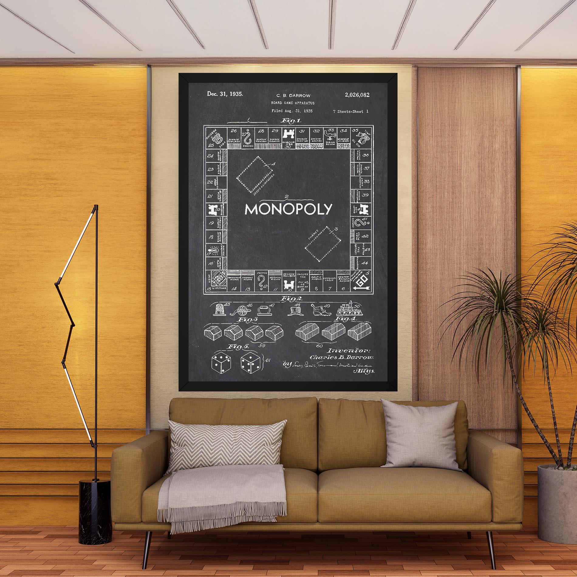 Leinwandbild Monopoly Board mockup 9
