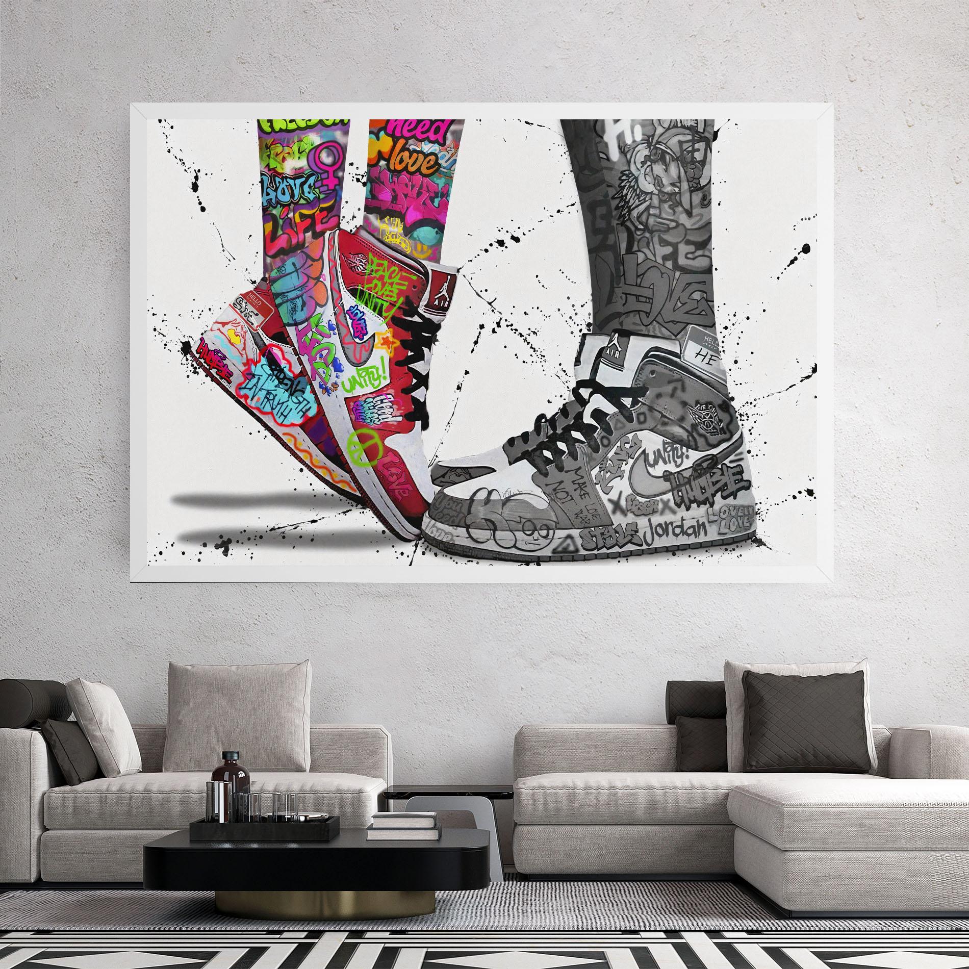 Leinwandbild Love On My Toes mockup 2