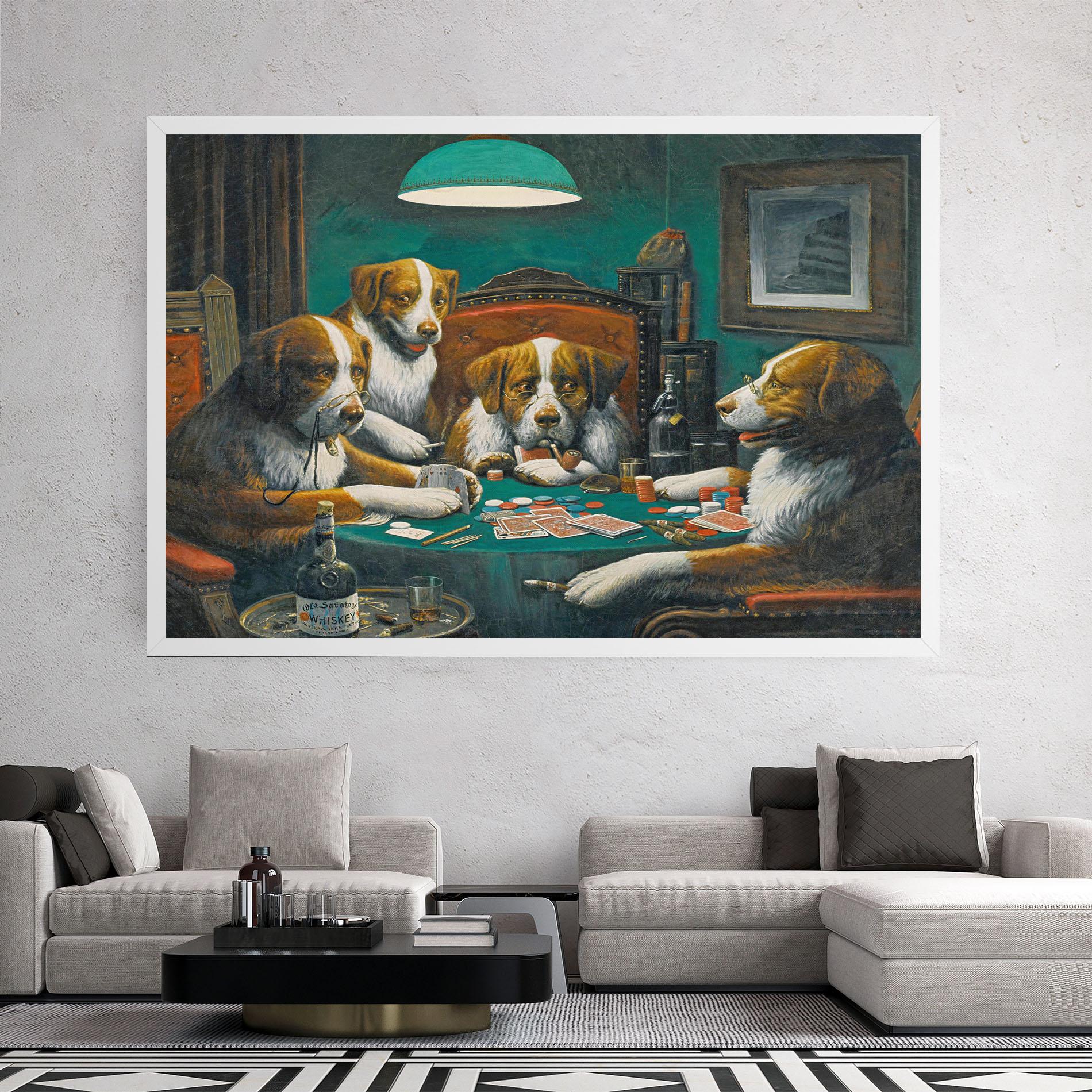 Leinwandbild Poker Game mockup 2