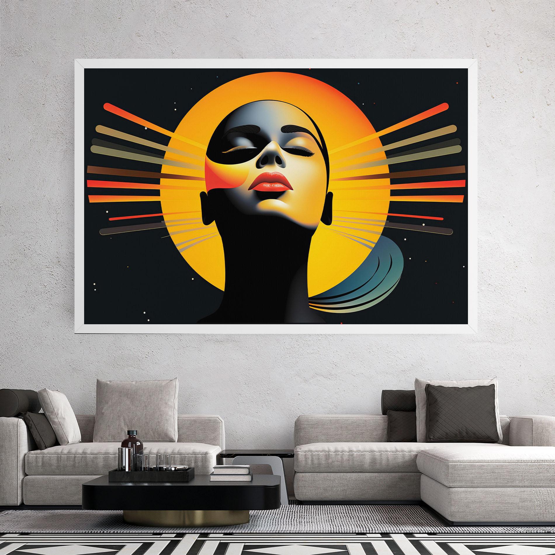 Leinwandbild Synthetic Dreamy Profile mockup 2