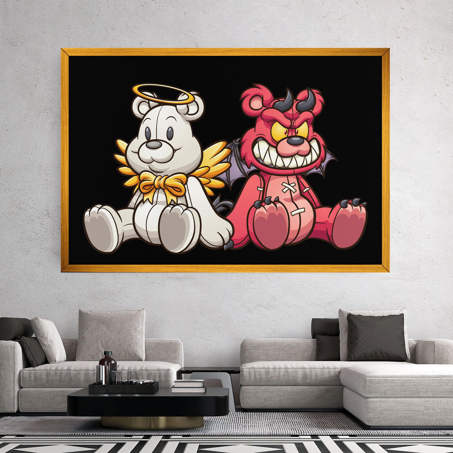 Leinwandbild Angel Bear mockup 2