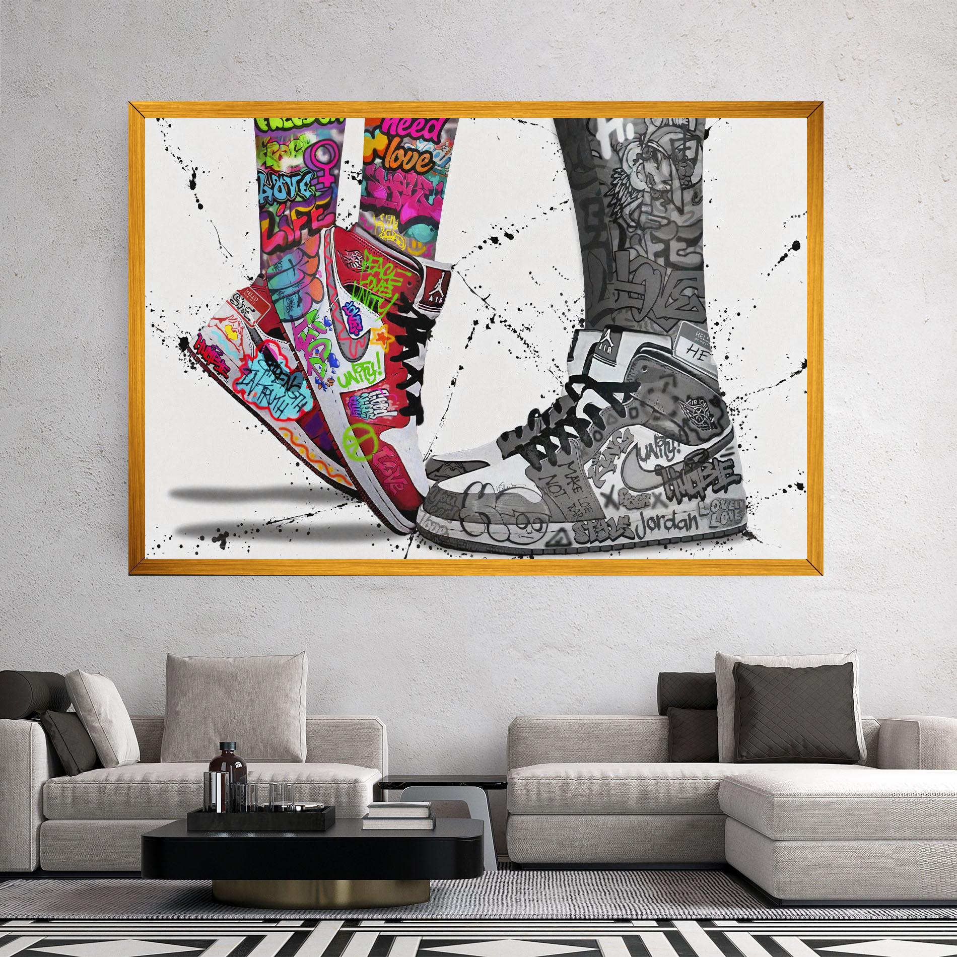 Leinwandbild Love On My Toes mockup 2