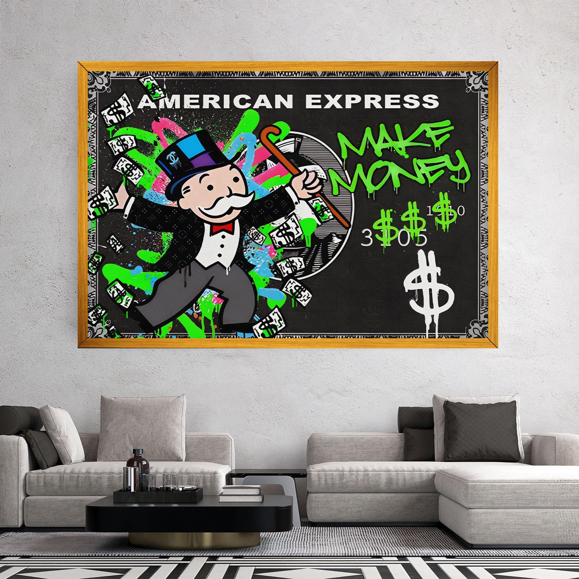 Leinwandbild Make Money mockup 2