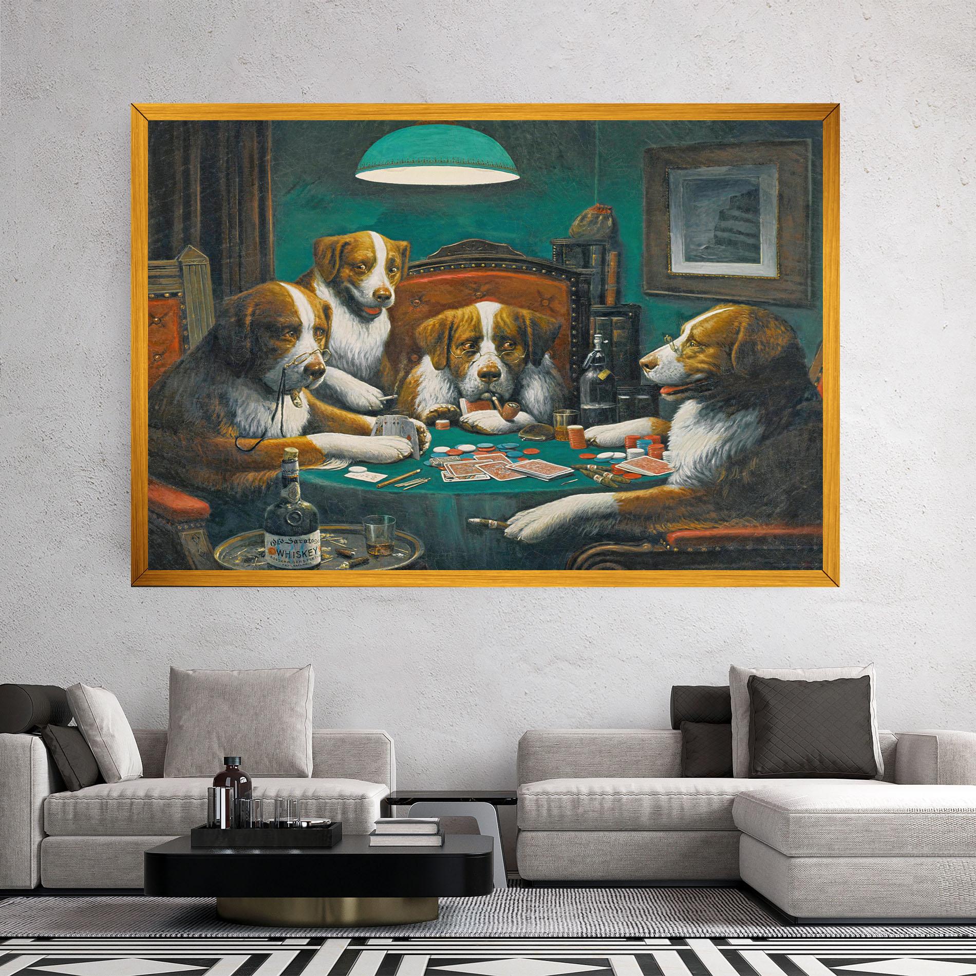 Leinwandbild Poker Game mockup 2