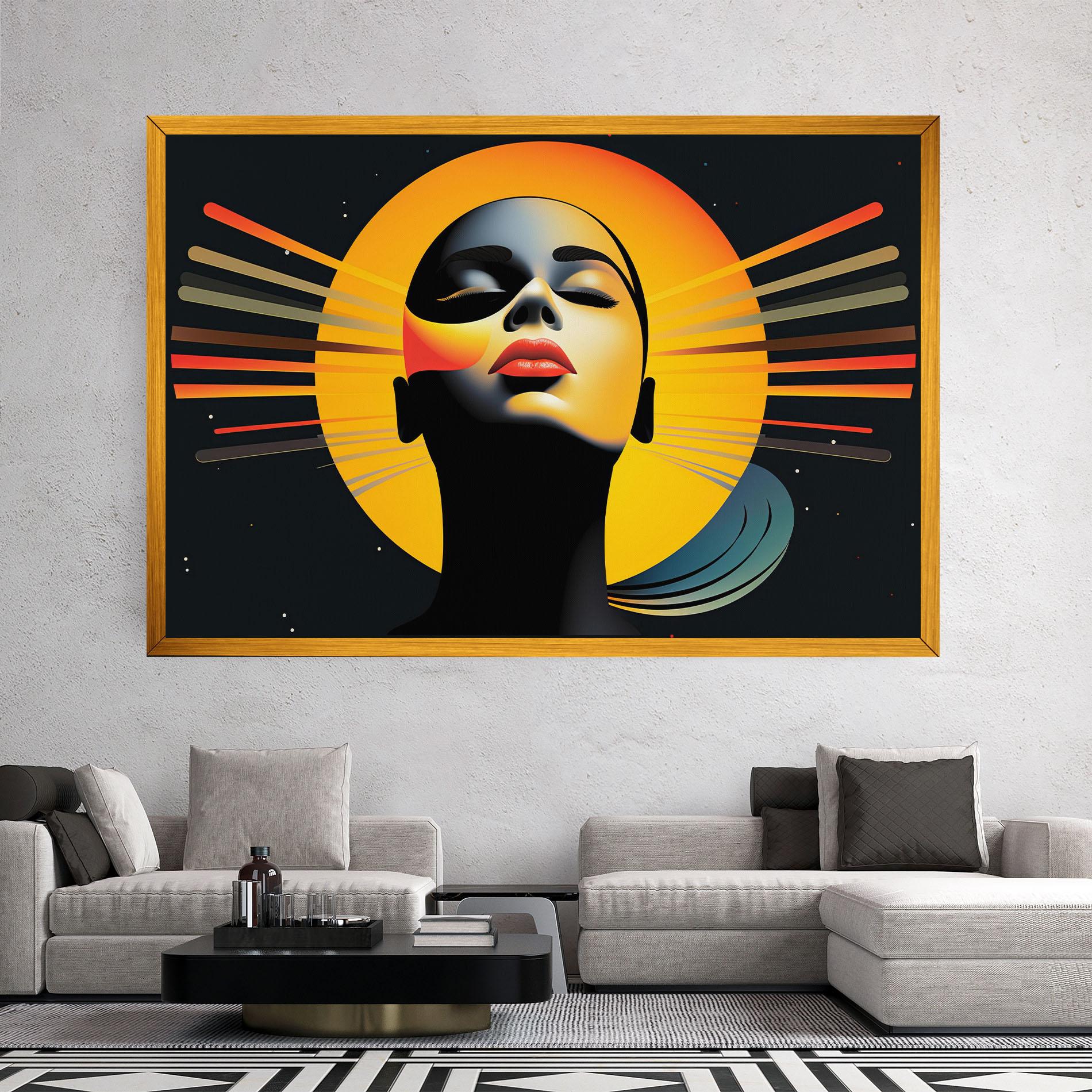 Leinwandbild Synthetic Dreamy Profile mockup 2