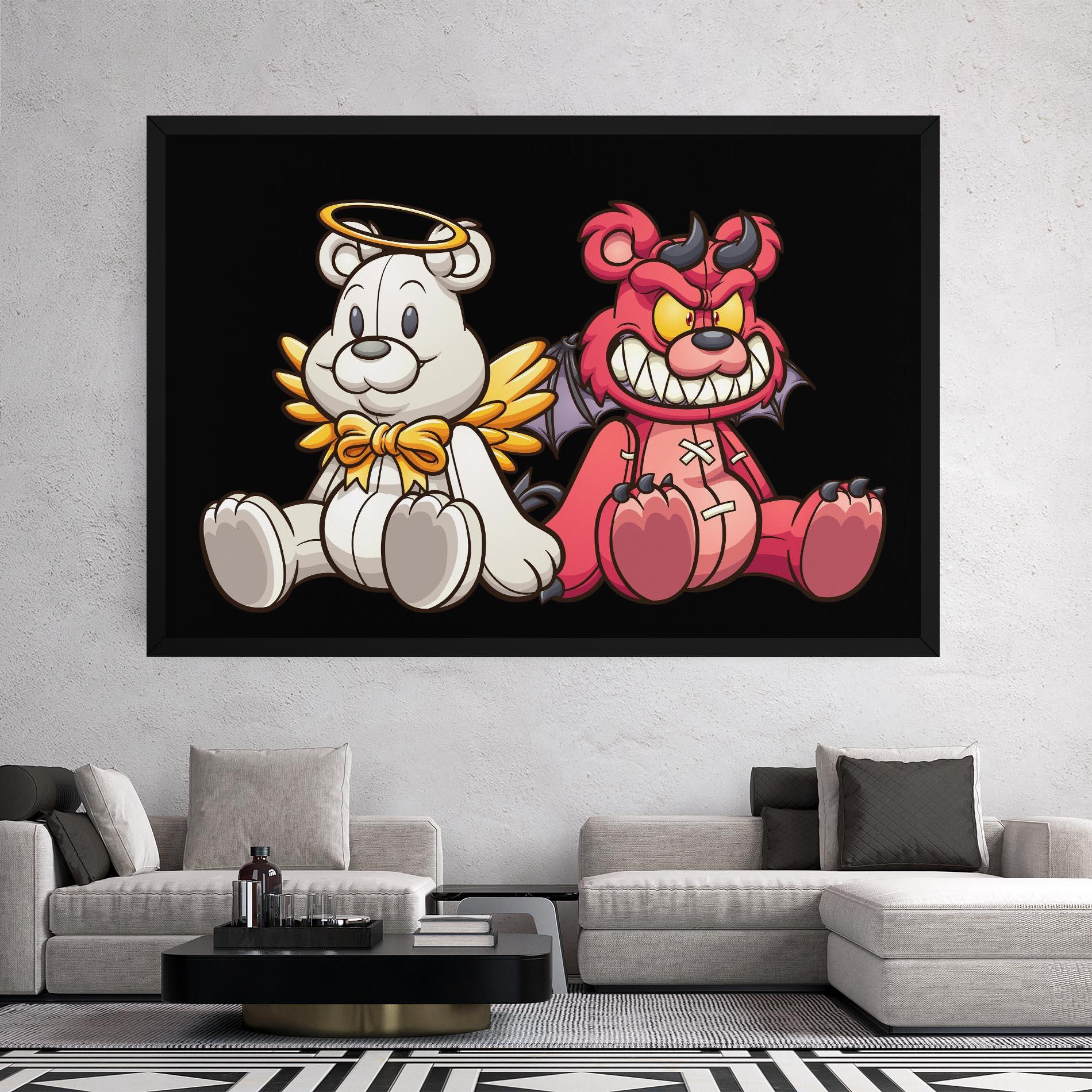 Leinwandbild Angel Bear mockup 2