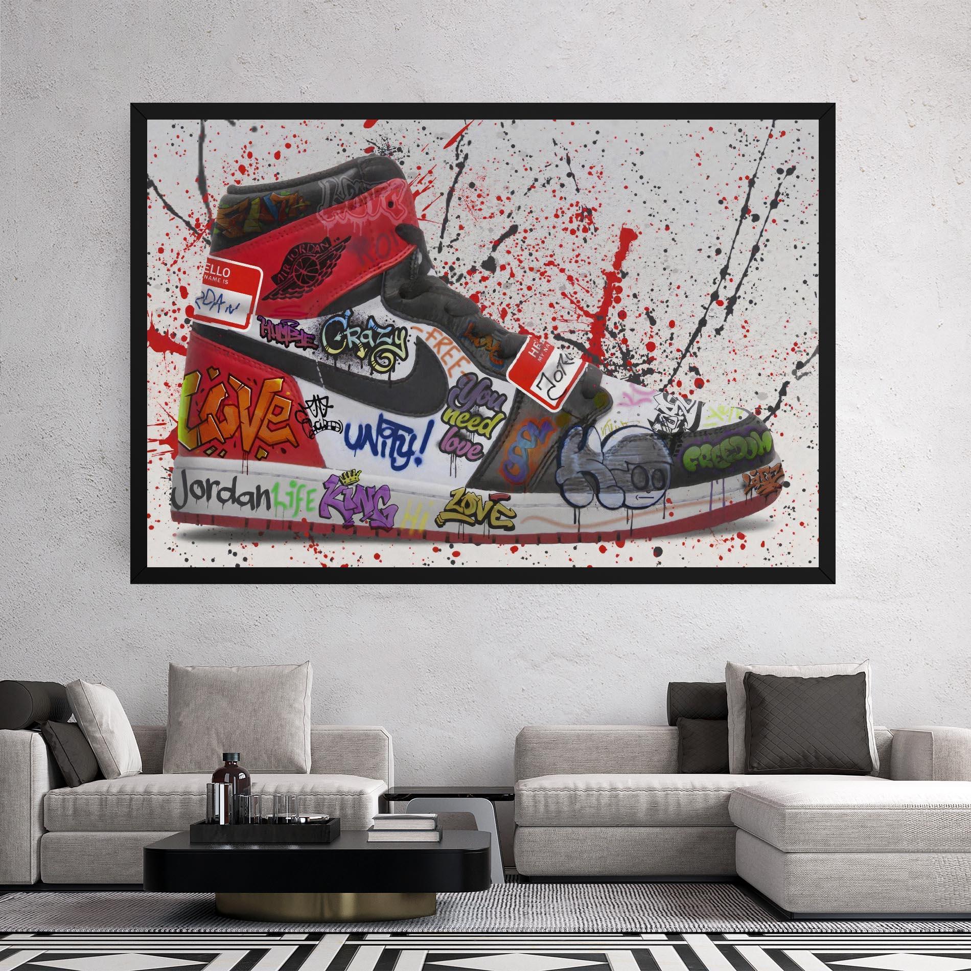 Leinwandbild Jordan Drip mockup 2