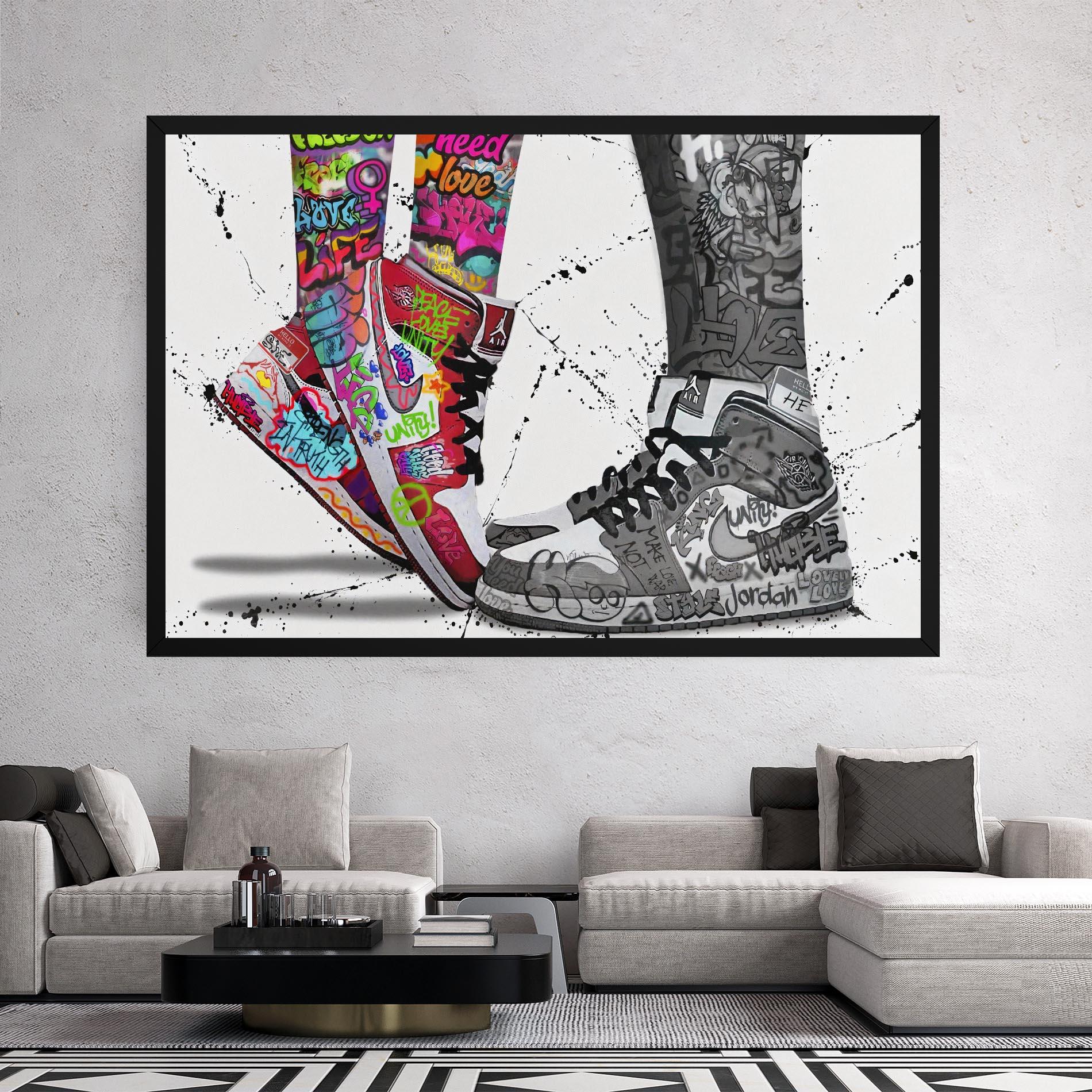 Leinwandbild Love On My Toes mockup 2