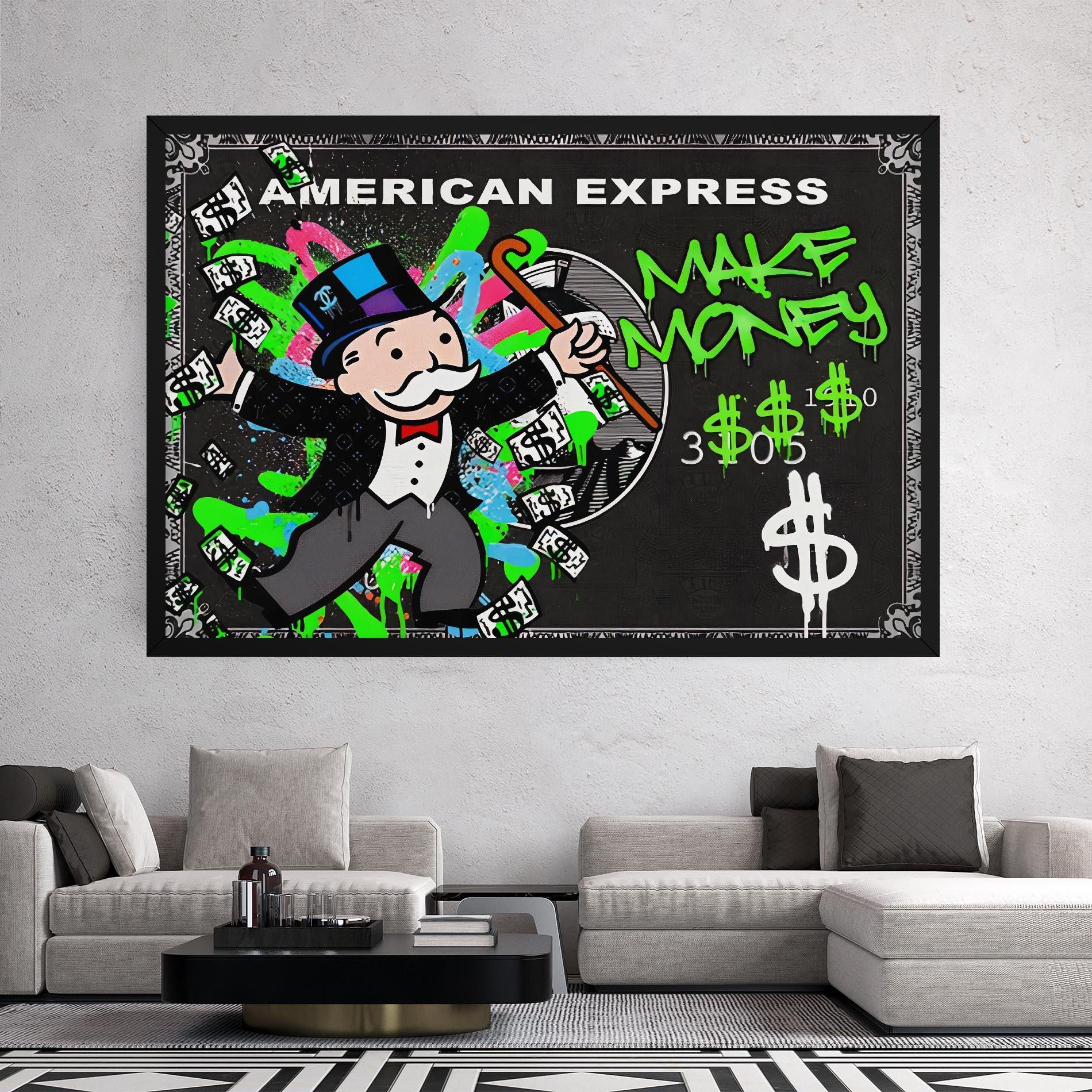 Leinwandbild Make Money mockup 2