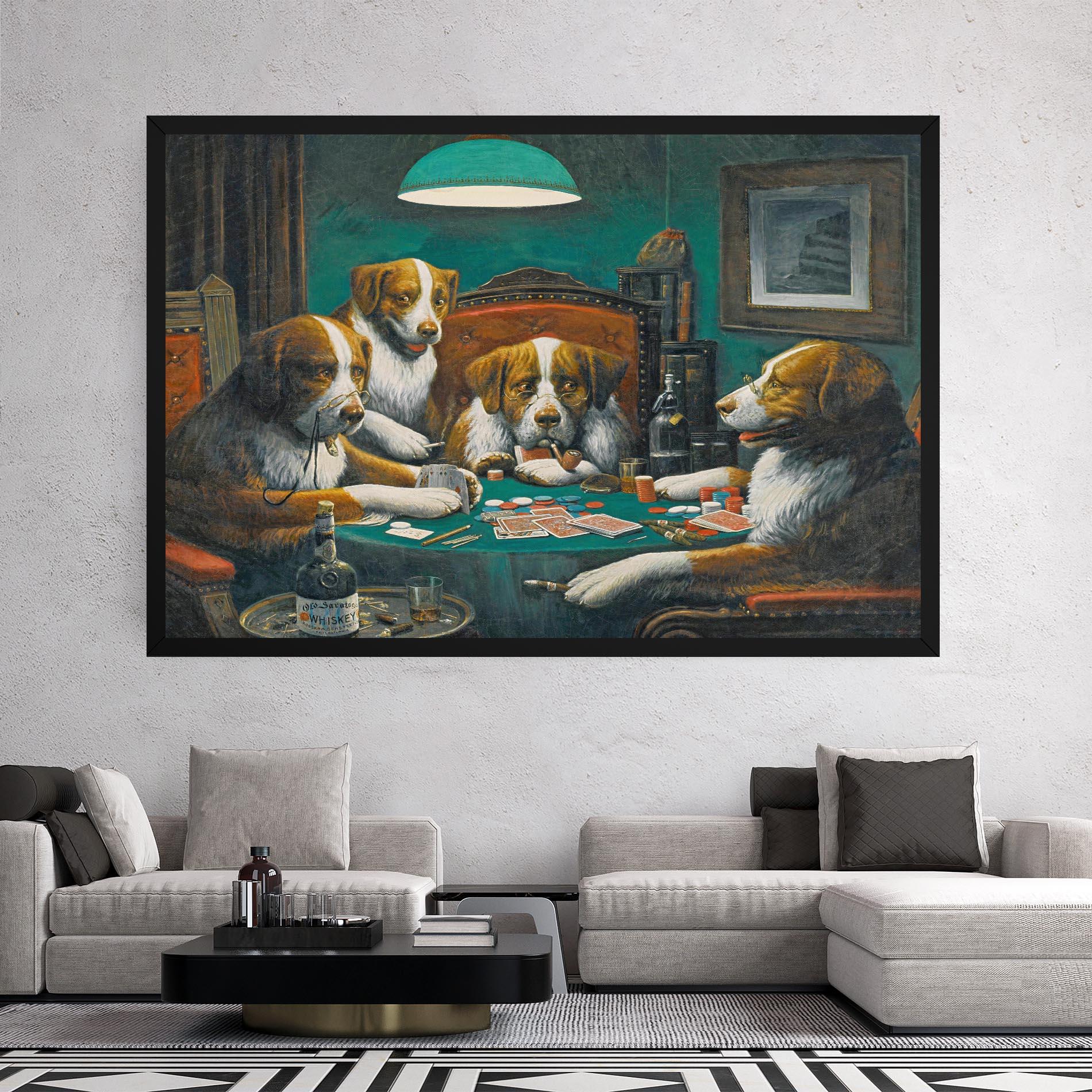 Leinwandbild Poker Game mockup 2