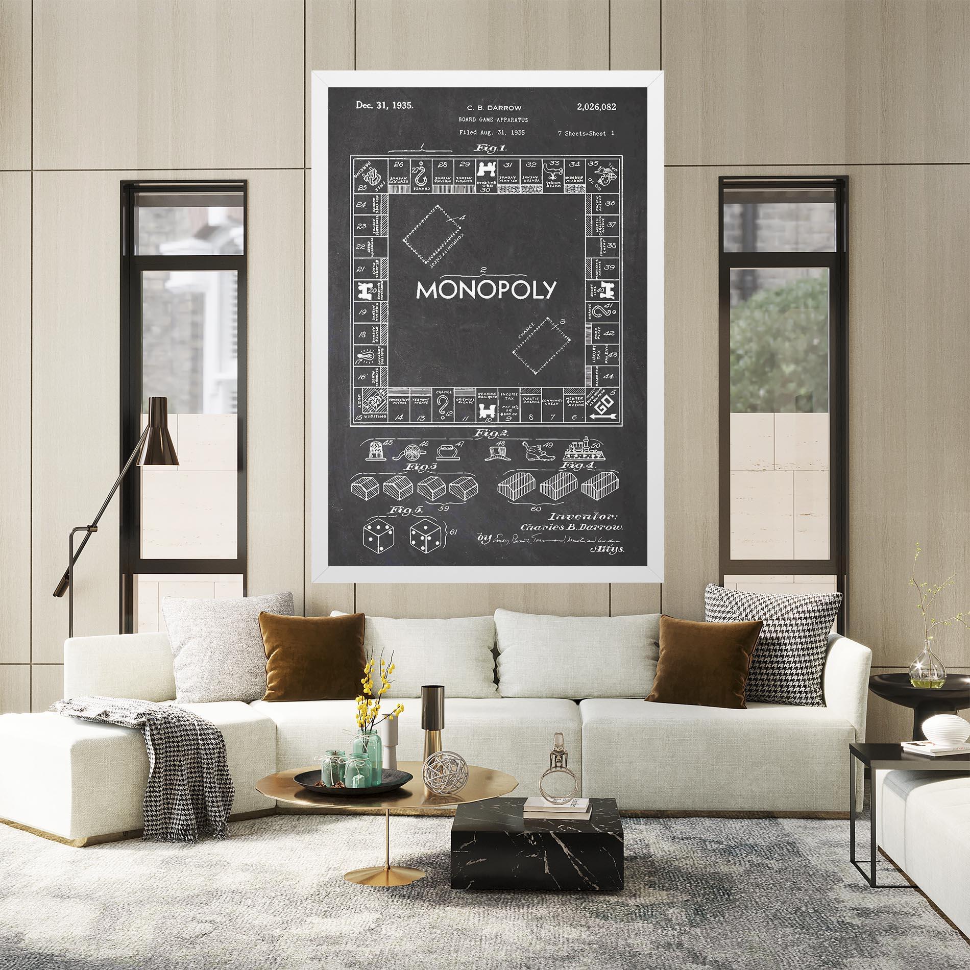 Leinwandbild Monopoly Board mockup 2