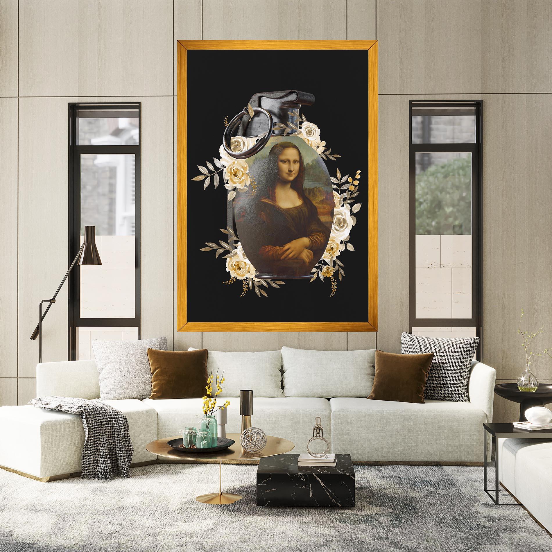 Leinwandbild Monalisa Bomb mockup 2