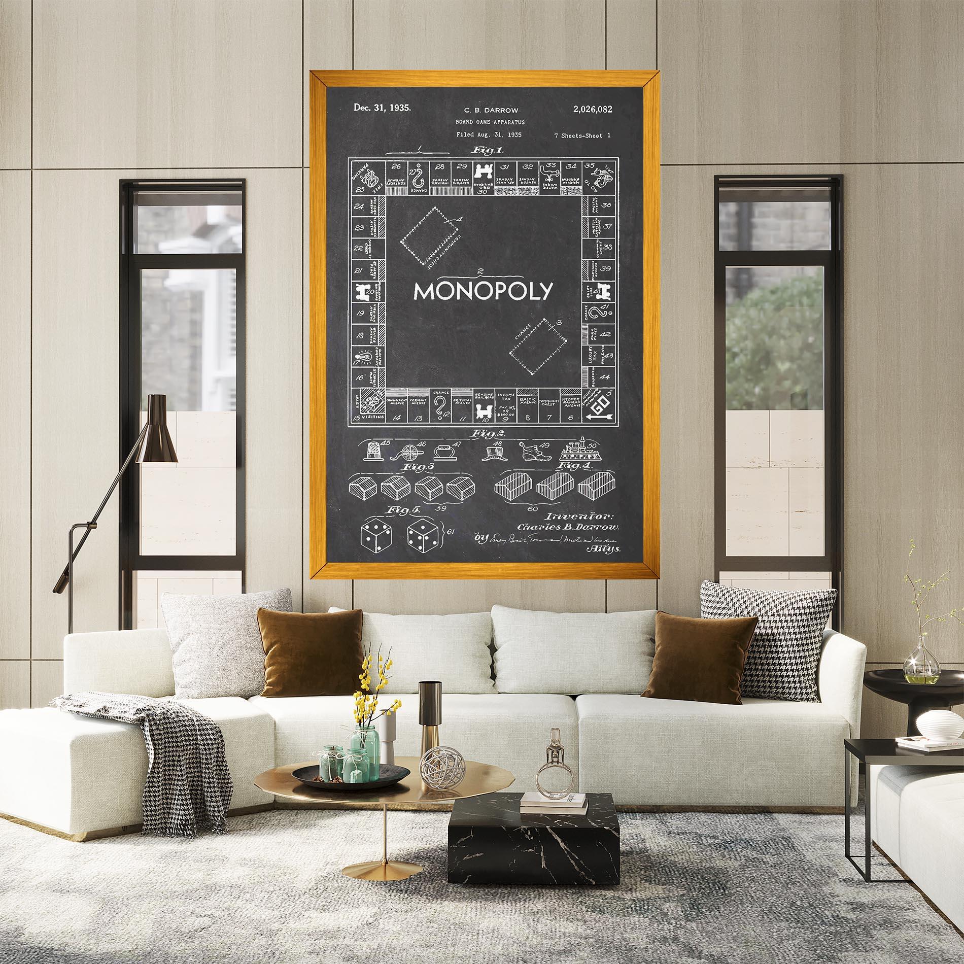 Leinwandbild Monopoly Board mockup 2