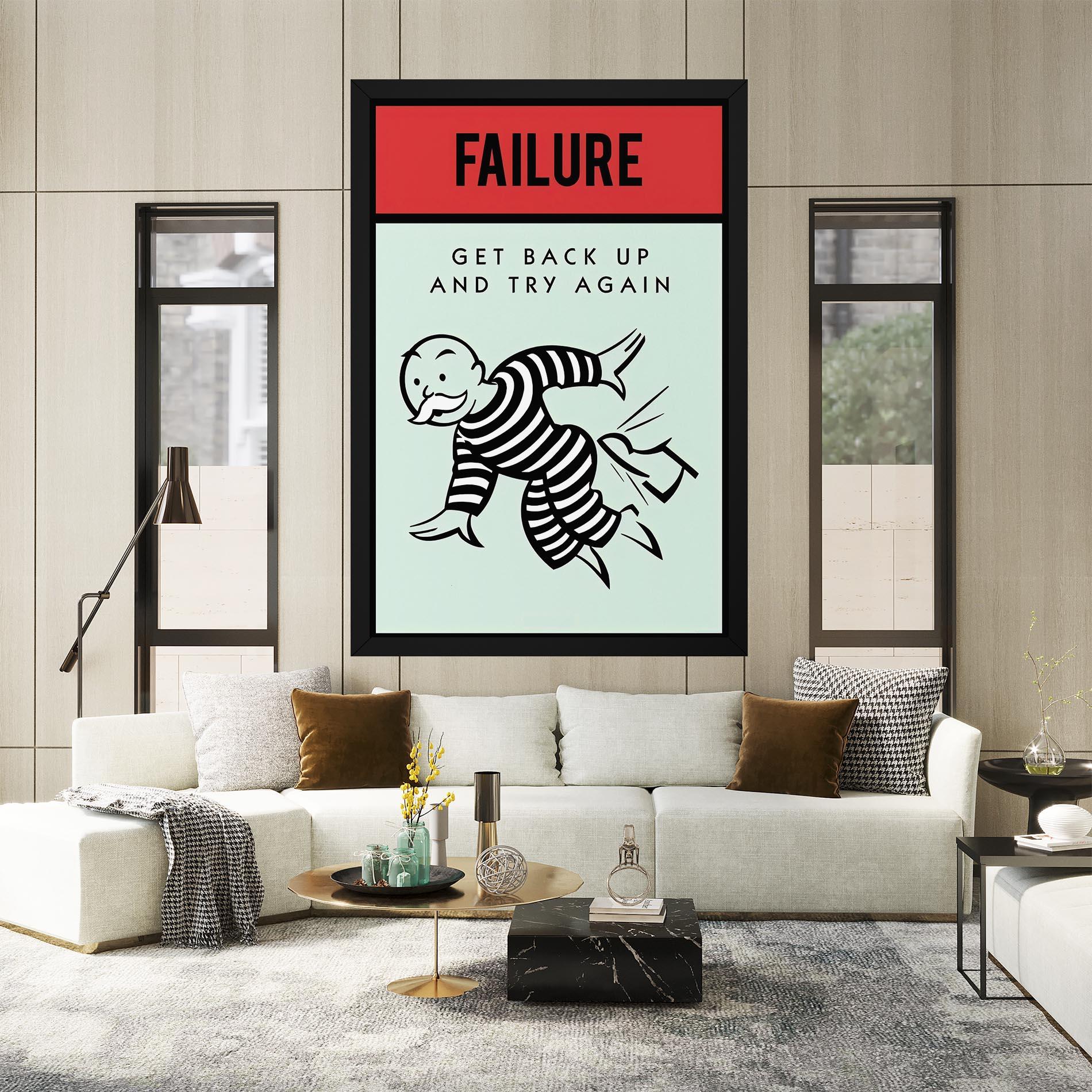 Leinwandbild FAILURE mockup 2