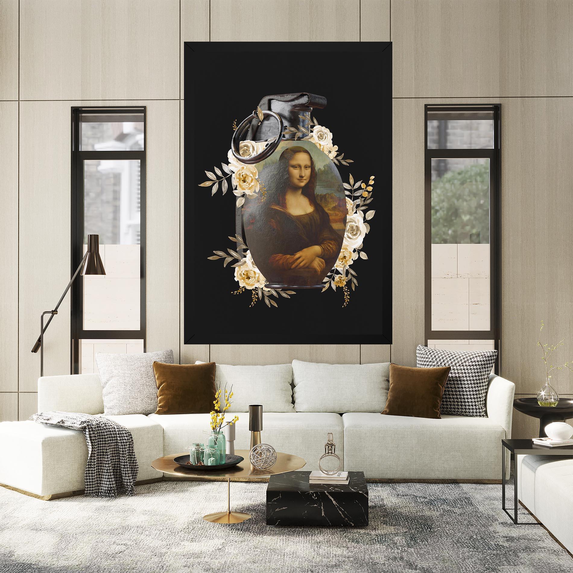 Leinwandbild Monalisa Bomb mockup 2