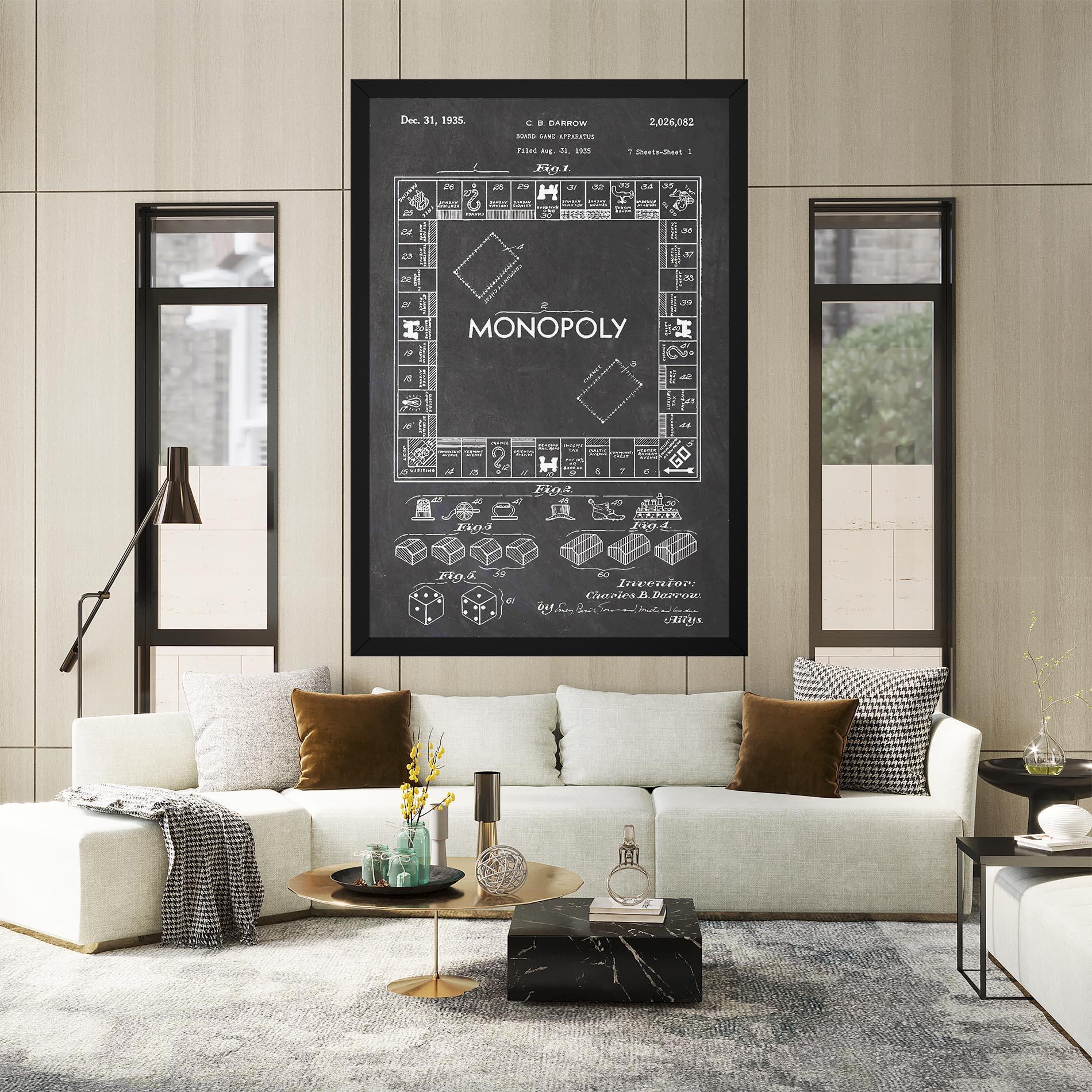 Leinwandbild Monopoly Board mockup 2
